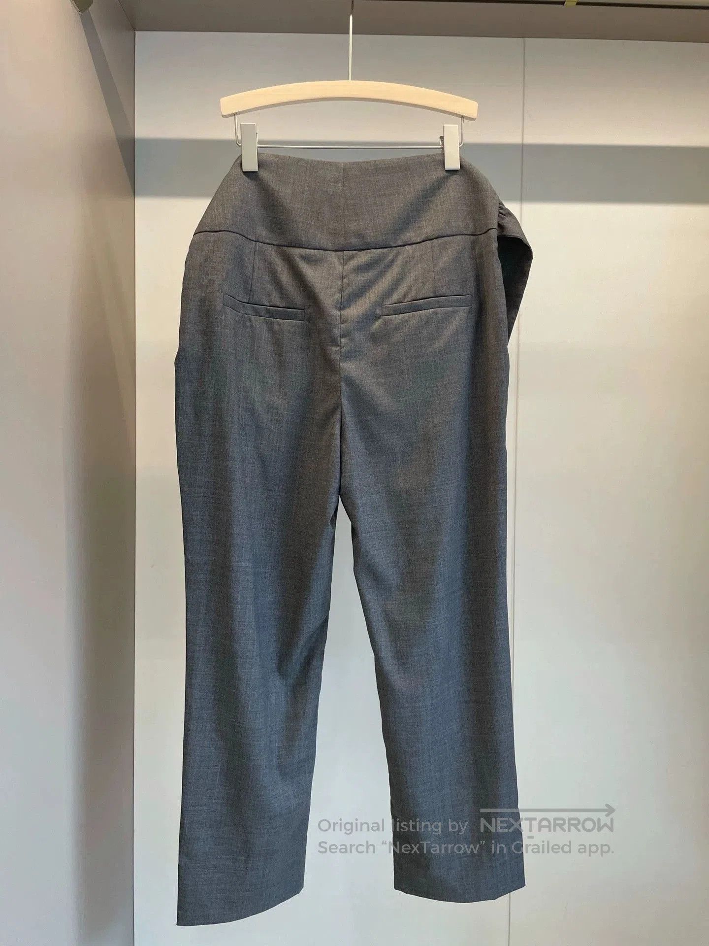 Brunello Cucinelli Brunello Cucinelli Gray Wool Casual Pants. Size US 40 / EU 56 - 2 Thumbnail