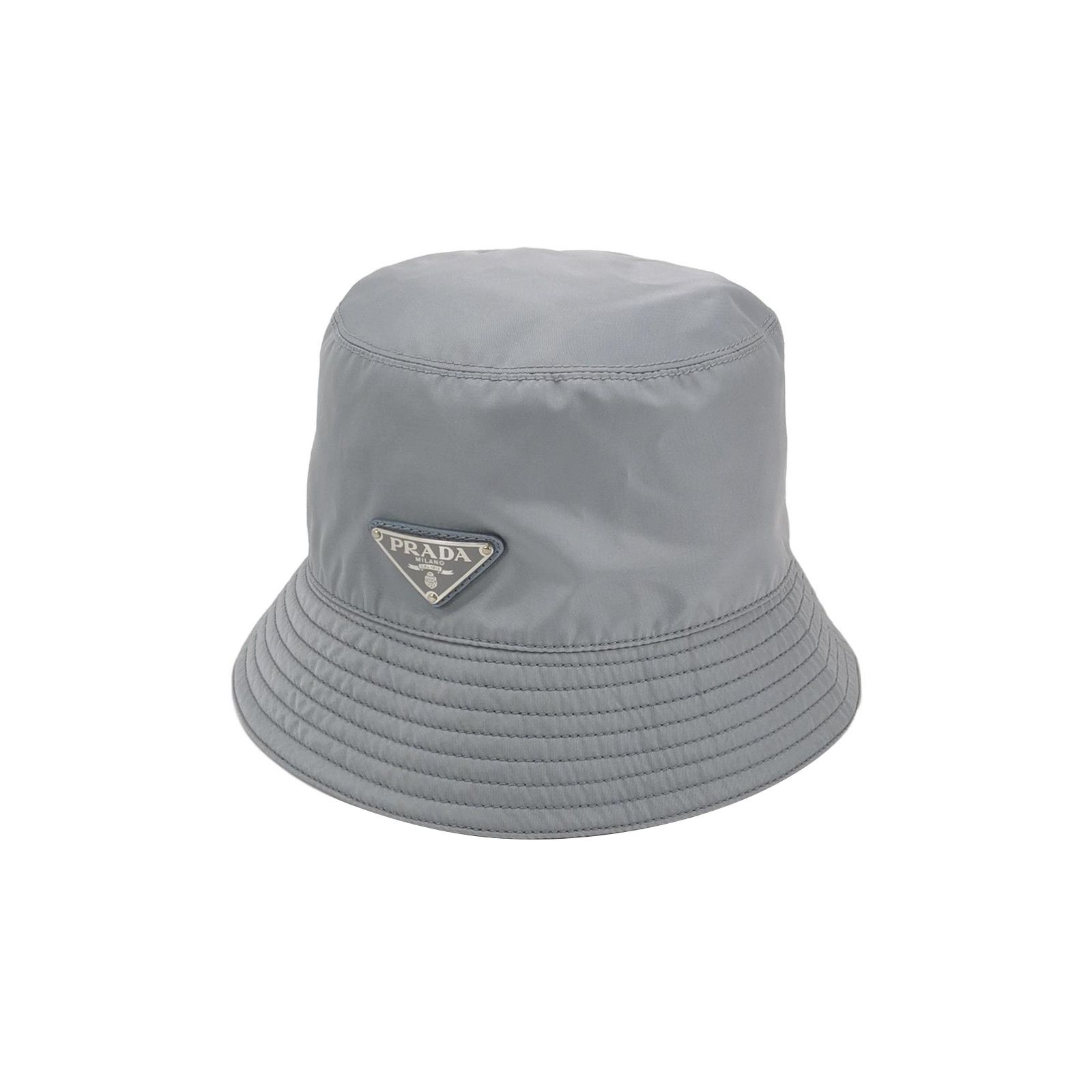 Prada Prada Re-Nylon Triangle Logo Bucket Hat Size ONE SIZE - 1 Thumbnail