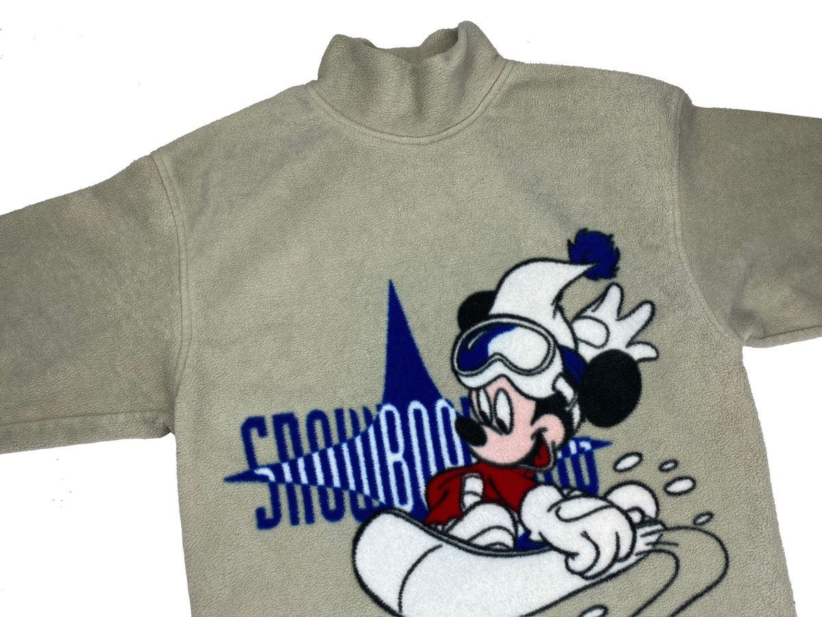 Disney × Vintage DISNEY 90s MICKEY MOUSE HIGH NECK FLEECE SWEATSHIRT SIZE S Size US S / EU 44-46 / 1 - 4 Thumbnail