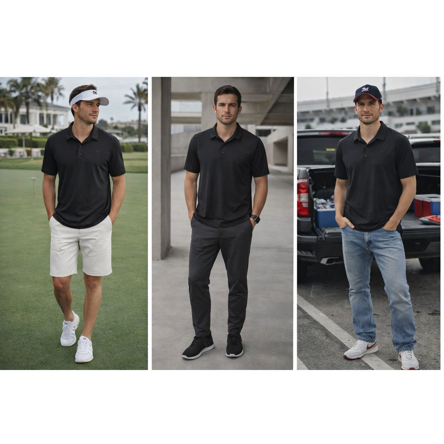 Other Travis Mathew Men’s Charcoal Polo Shirt L | Golfcore, Silent Size US L / EU 52-54 / 3 - 1 Thumbnail