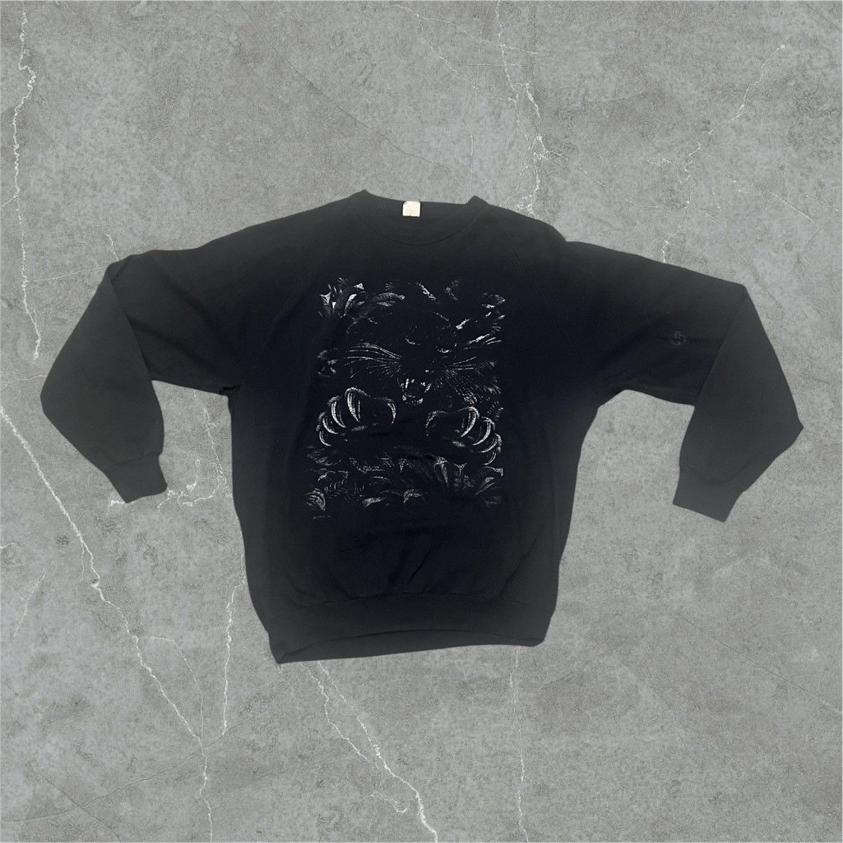 Vintage Sick vintage 90s black panther AOP sweatshirt Size US L / EU 52-54 / 3 - 2 Thumbnail