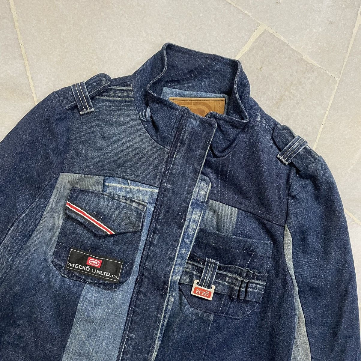 Japanese Brand Vintage Custom Reconstructed Denim Jacket Ecko Unltd Size US S / EU 44-46 / 1 - 4 Thumbnail