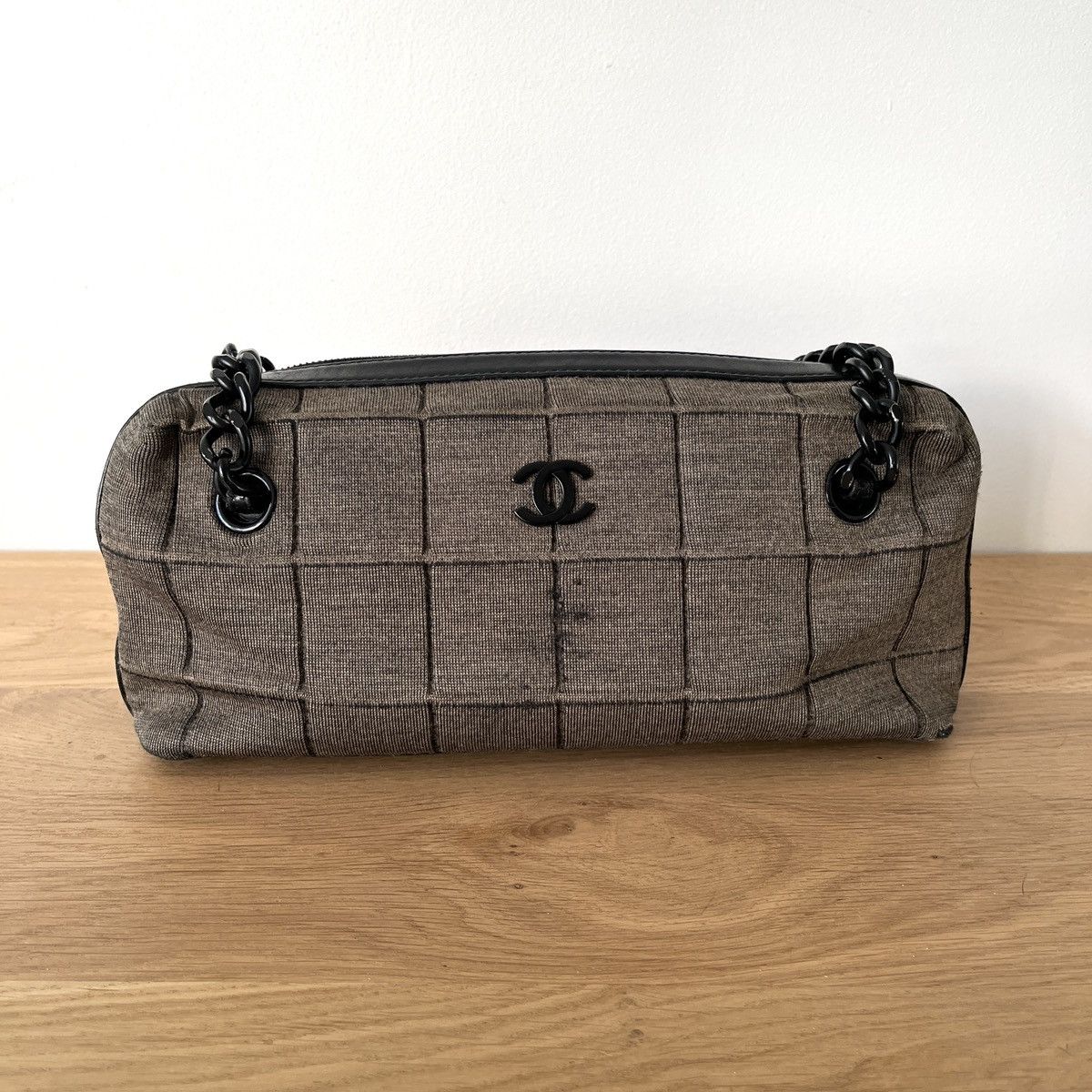 Chanel Chanel Jersey Chocolate Bar Bowler Bag Size ONE SIZE - 1 Thumbnail