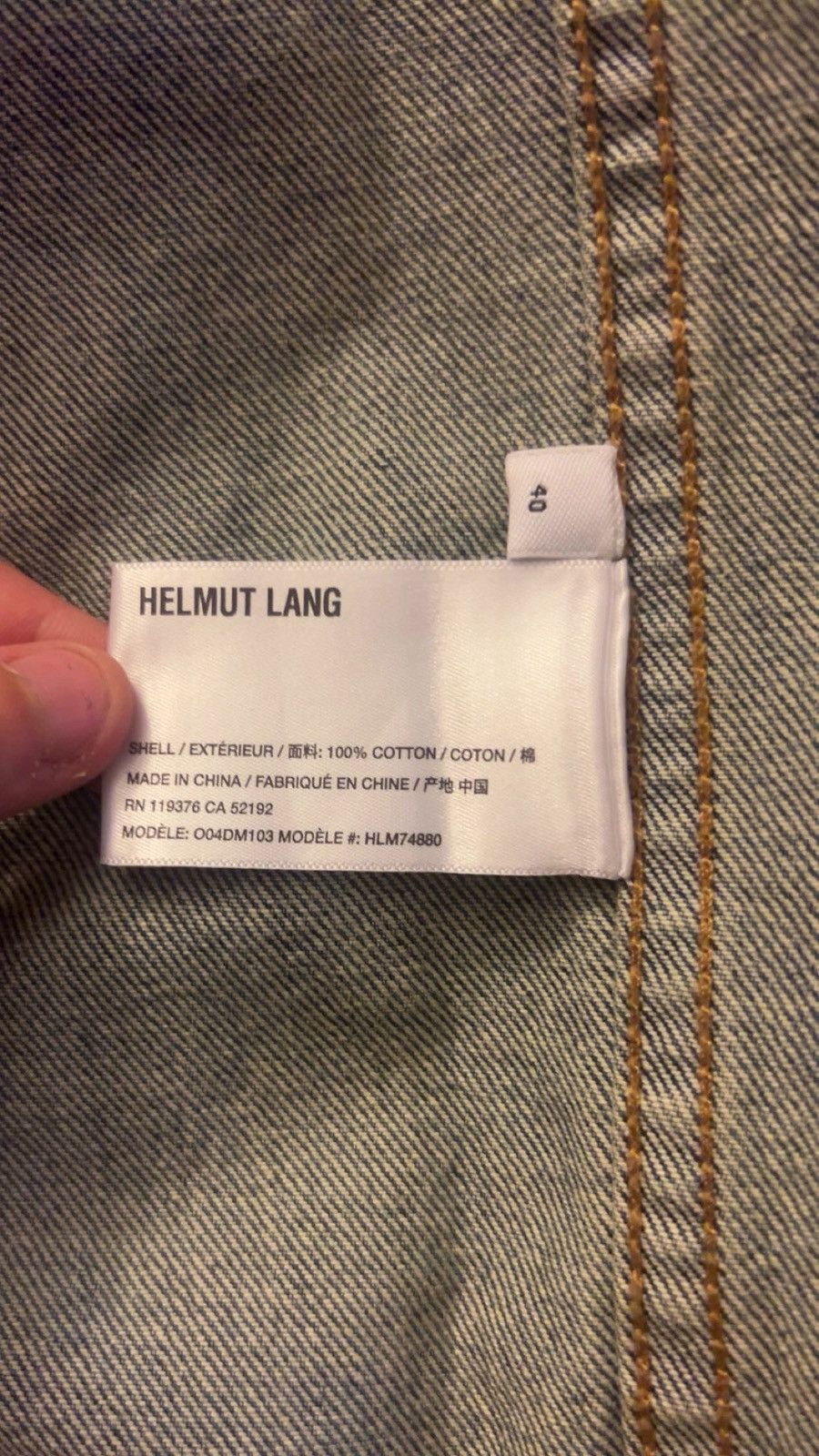 Helmut Lang Helmut Lang Denim Jacket Size US M / EU 48-50 / 2 - 5 Thumbnail