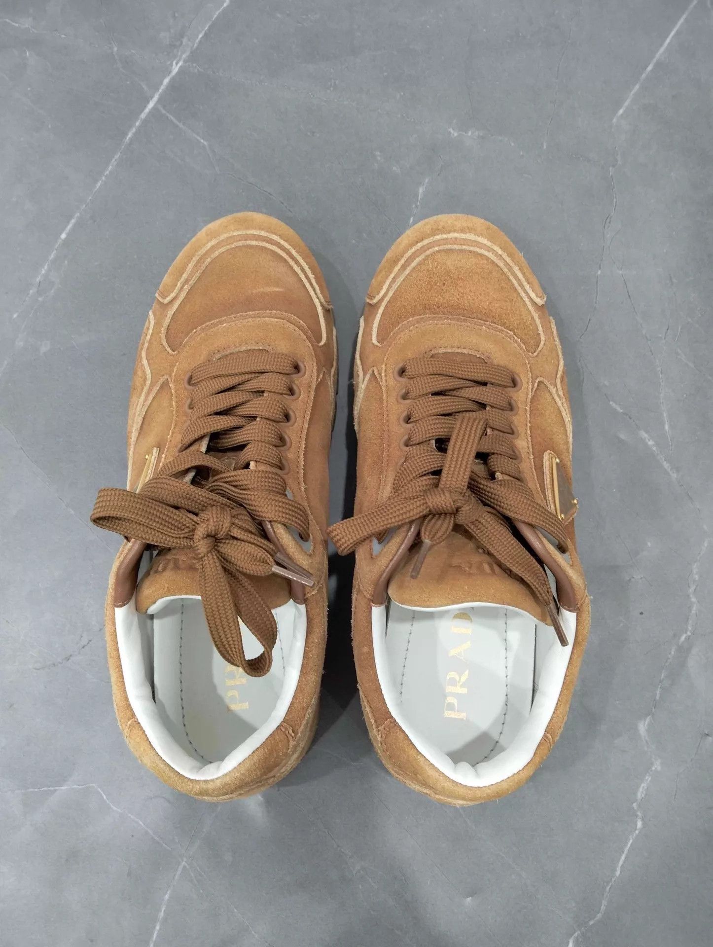 Prada PRADA Round Toe Lace-Up Casual Shoes 39 Size US 8.5 / IT 38.5 - 7 Thumbnail