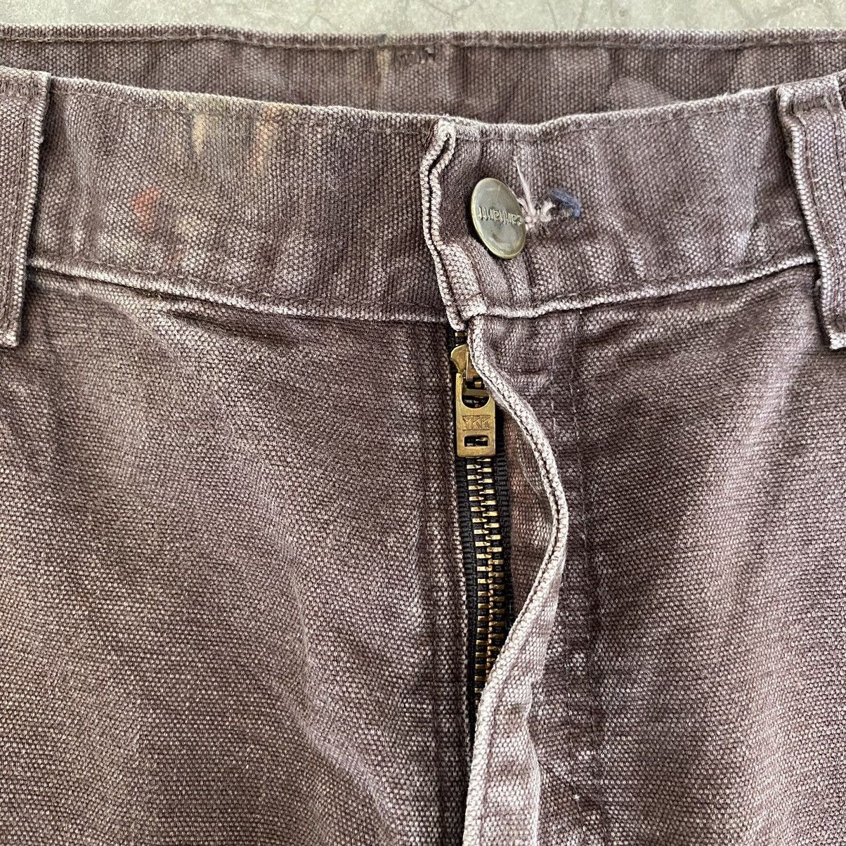 Carhartt × Vintage VTG Carhartt Double Knee Faded Brown Carpenter Work Pants Size US 34 / EU 50 - 12 Thumbnail