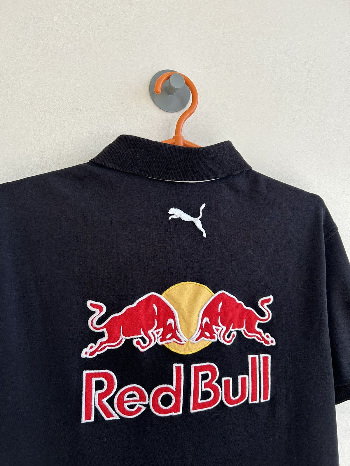 Red Bull × Vintage Vintage Red Bull Racing Puma Formula Uno Rugby Polo T-Shirt Size US L / EU 52-54 / 3 - 4 Thumbnail