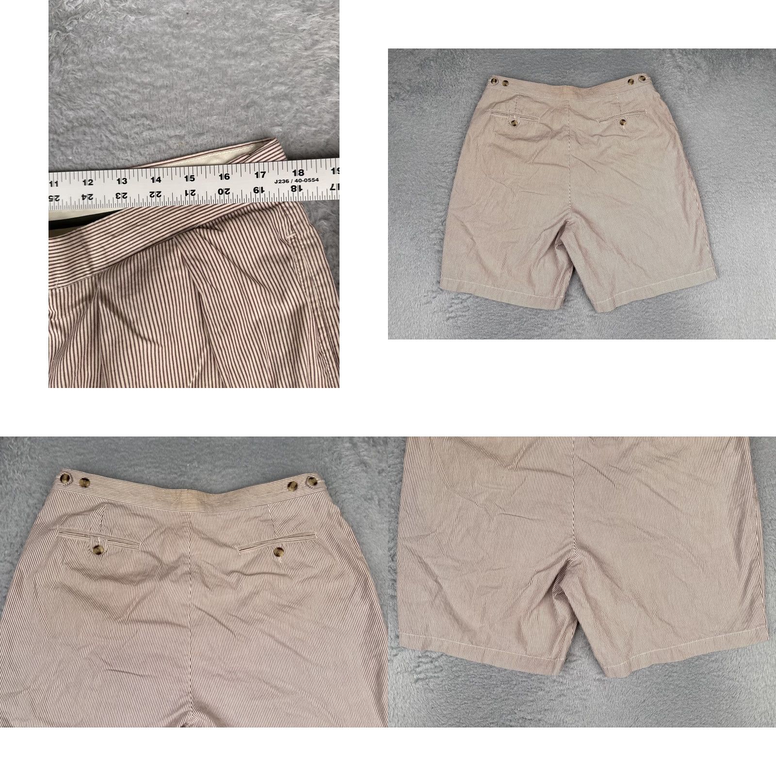 Tommy Hilfiger Tommy Hilfiger Shorts Mens 38 Red Striped Chino Pleated 9 Inseam Casual Size US 38 / EU 54 - 9 Thumbnail
