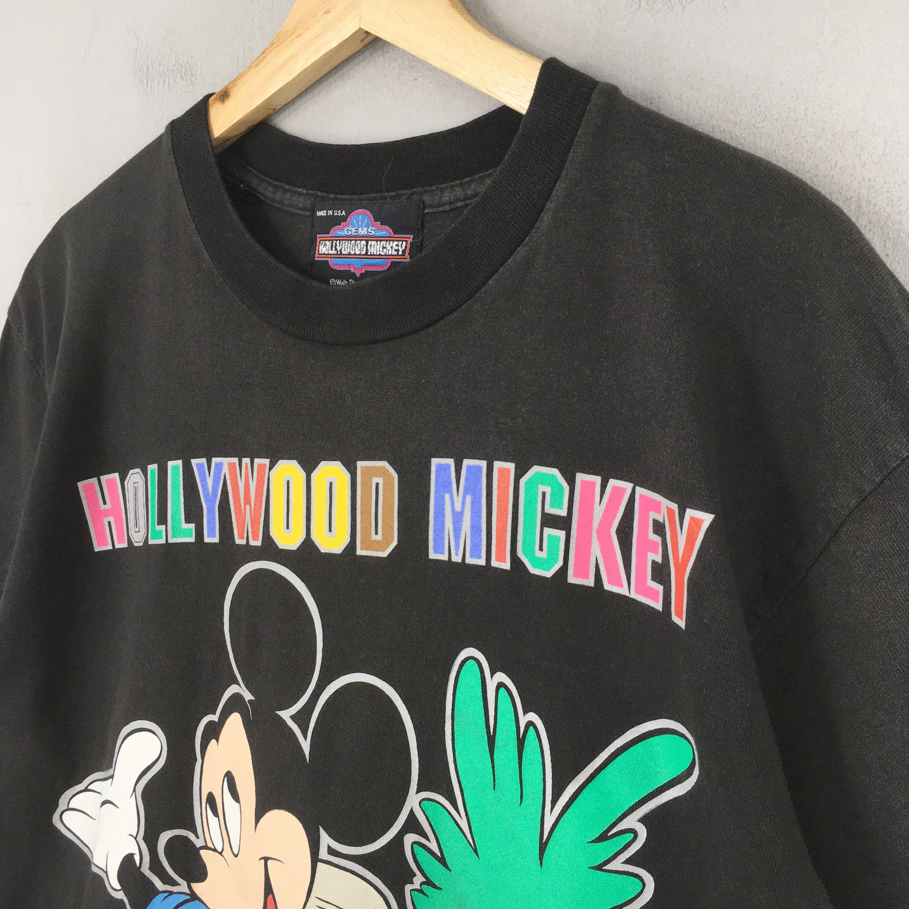 Disney Vintage 90's Mickey Mouse Disney Hollywood Tshirt Large Size US L / EU 52-54 / 3 - 3 Thumbnail
