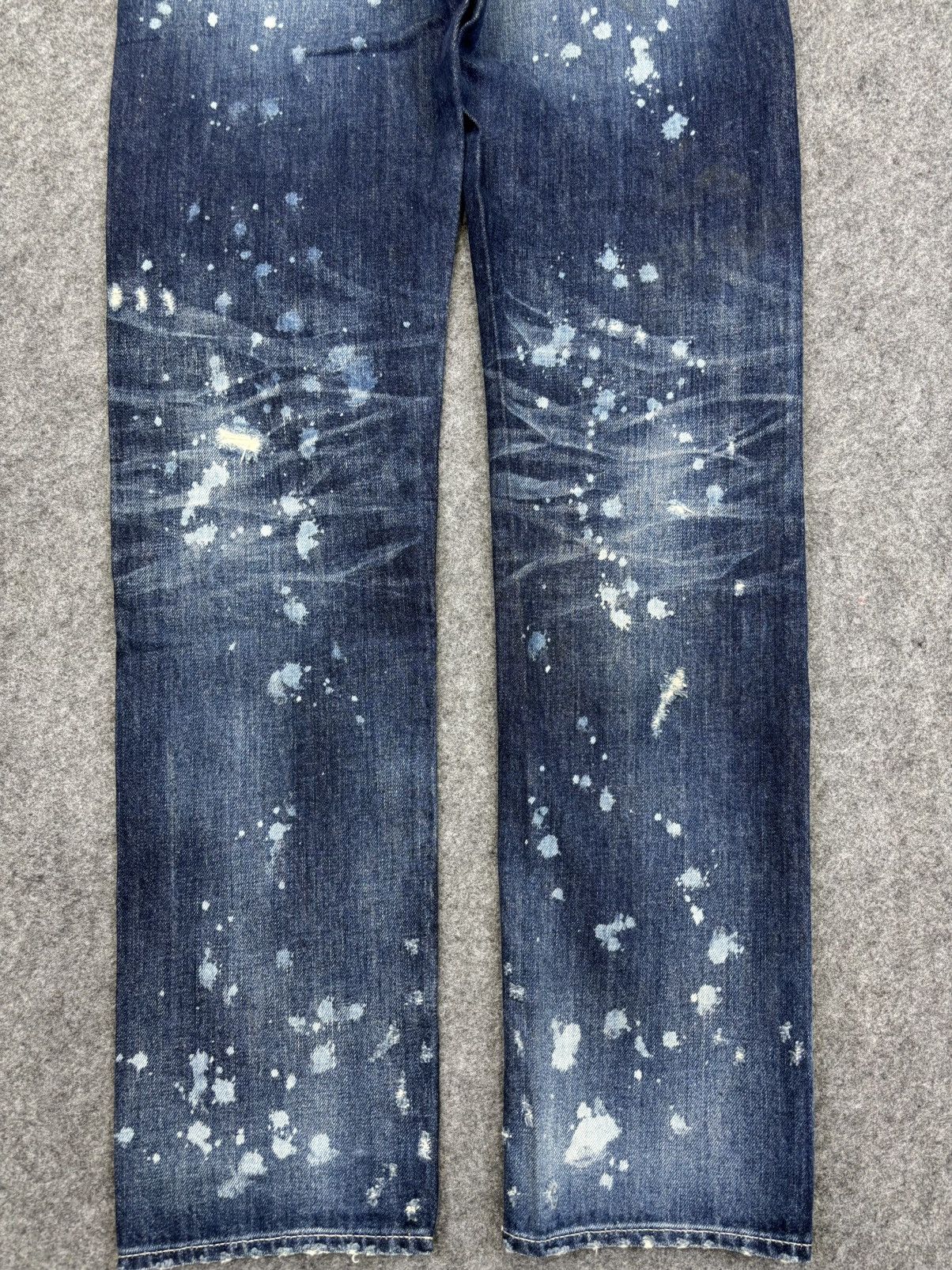 💥Insane Style💥Vanquish Paint Spltter Distressed Denim F707