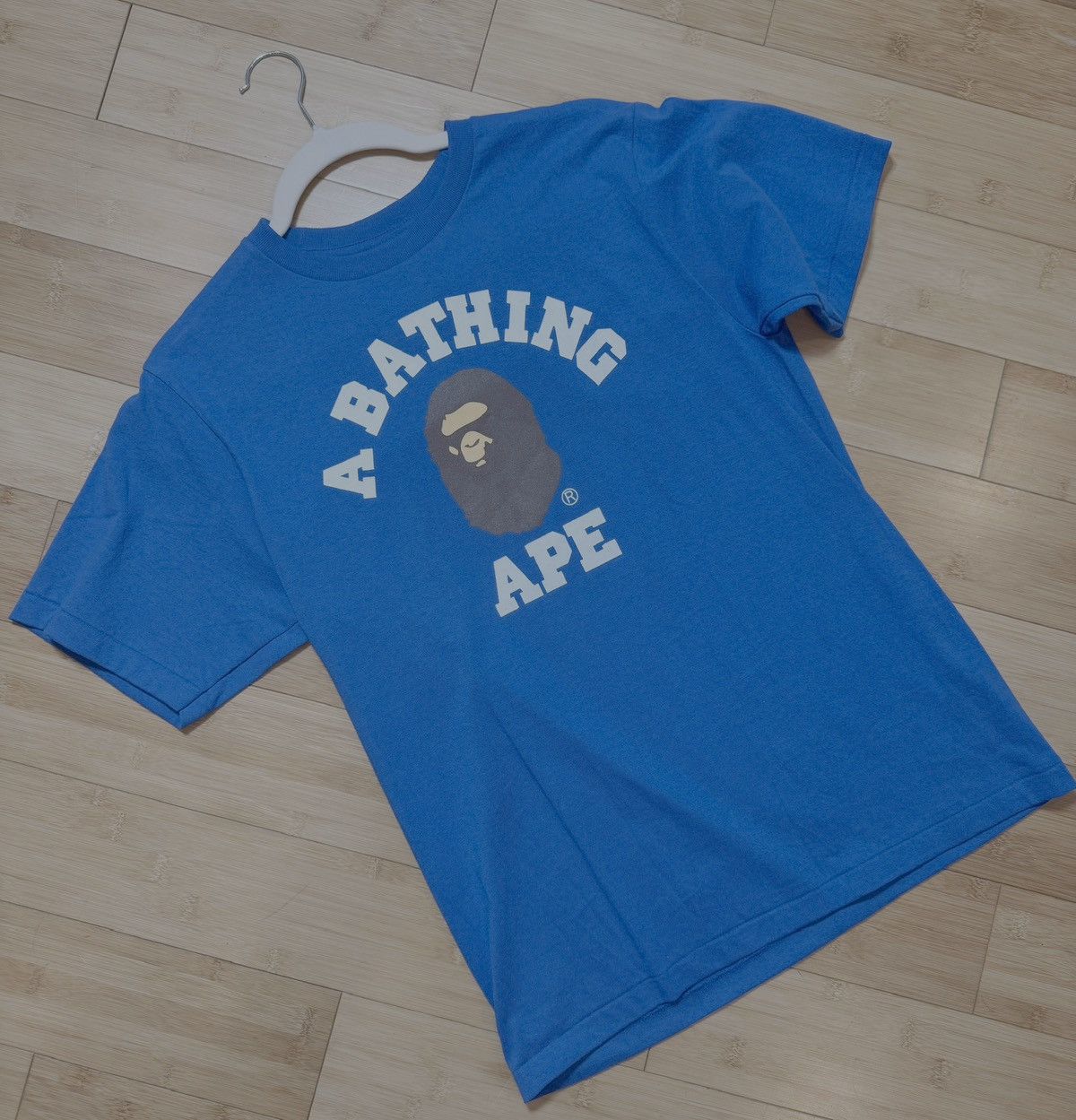 Bape Bape College Tee Blue - Size Small Size US S / EU 44-46 / 1 - 3 Thumbnail