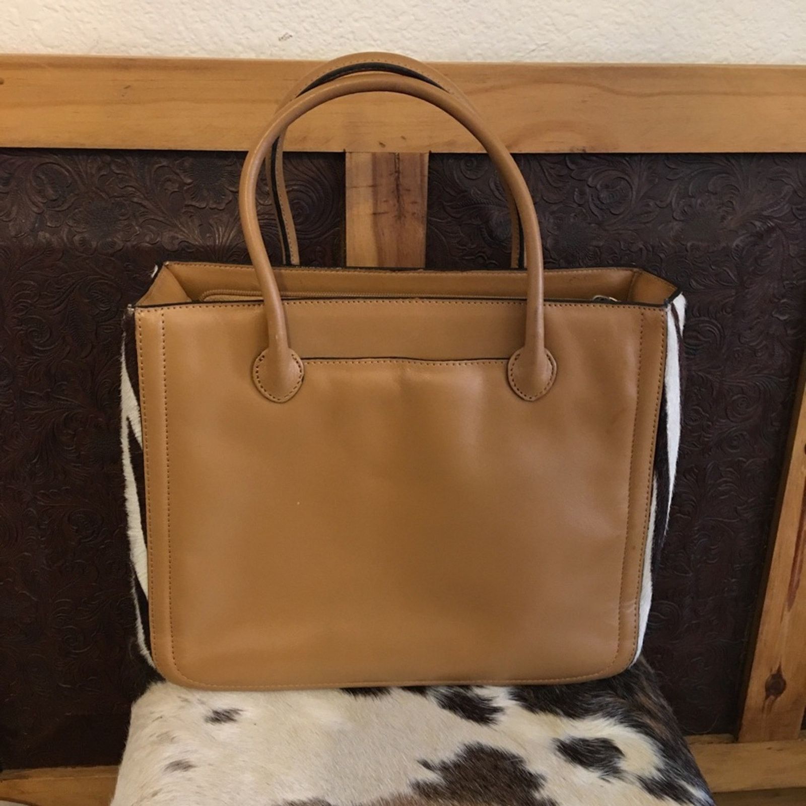Other Adrienne Vittadini genuine leather hide satchel Size ONE SIZE - 6 Thumbnail