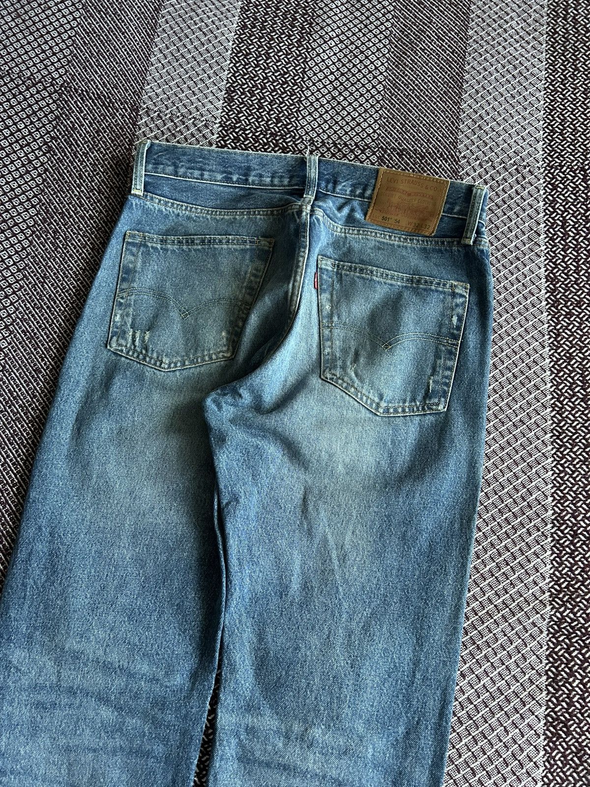 Levi's Vintage Levis 501 Premium Big E Jeans Thrashed Wash Size W32 Size US 32 / EU 48 - 5 Thumbnail