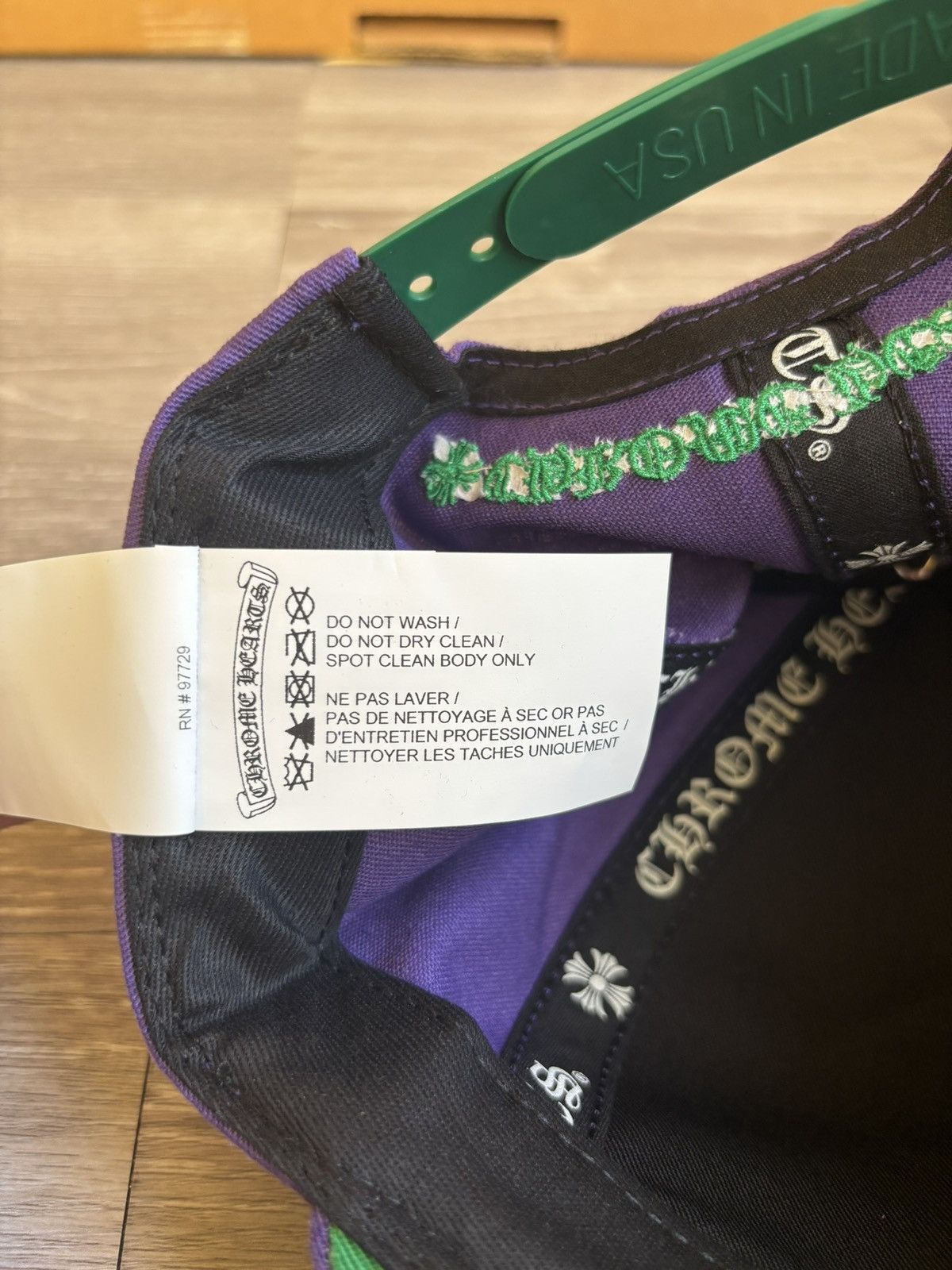 Chrome Hearts Chrome Hearts CH Baseball Cap Purple/Green Snapback Hat Size ONE SIZE - 11 Thumbnail