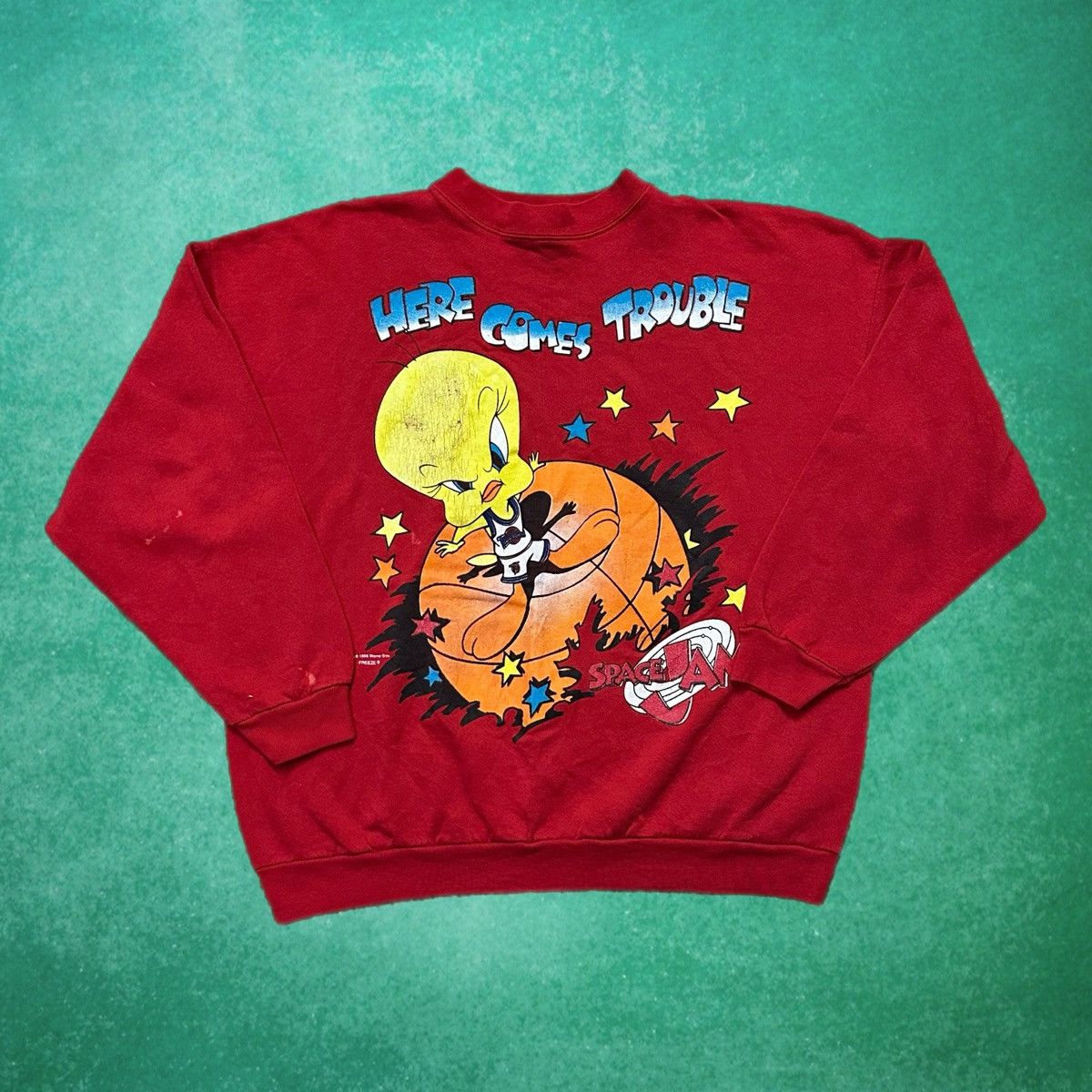 Vintage Space Jam Movie Promo Tweety Sweatshirt