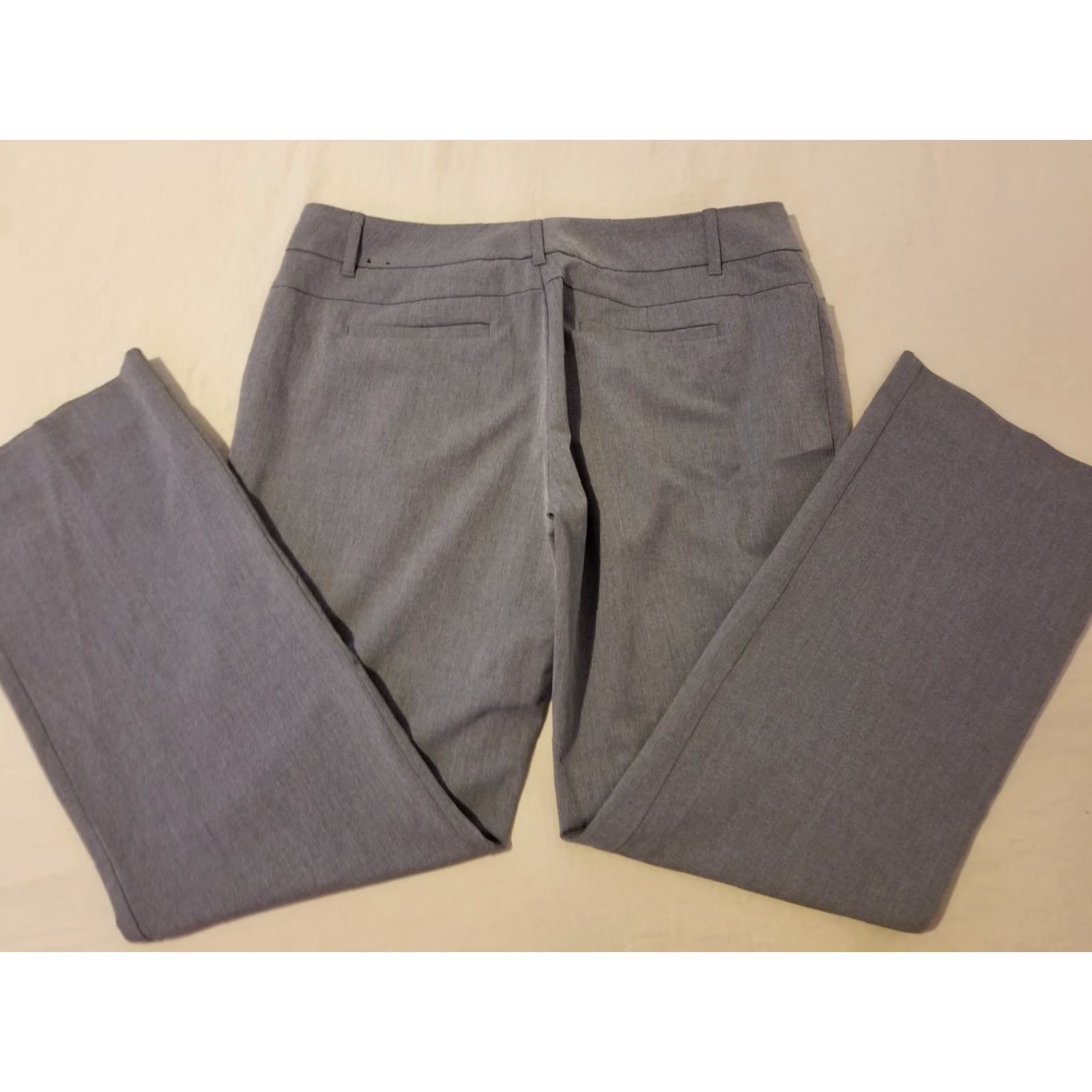 White House Black Market White House Black Market Dress Pants 14 Gray Slack Chino Khaki Trouser Womens Flat Front Regular Size 14 Ladies Pants Size 36" / US 14 / IT 50 - 2 Thumbnail