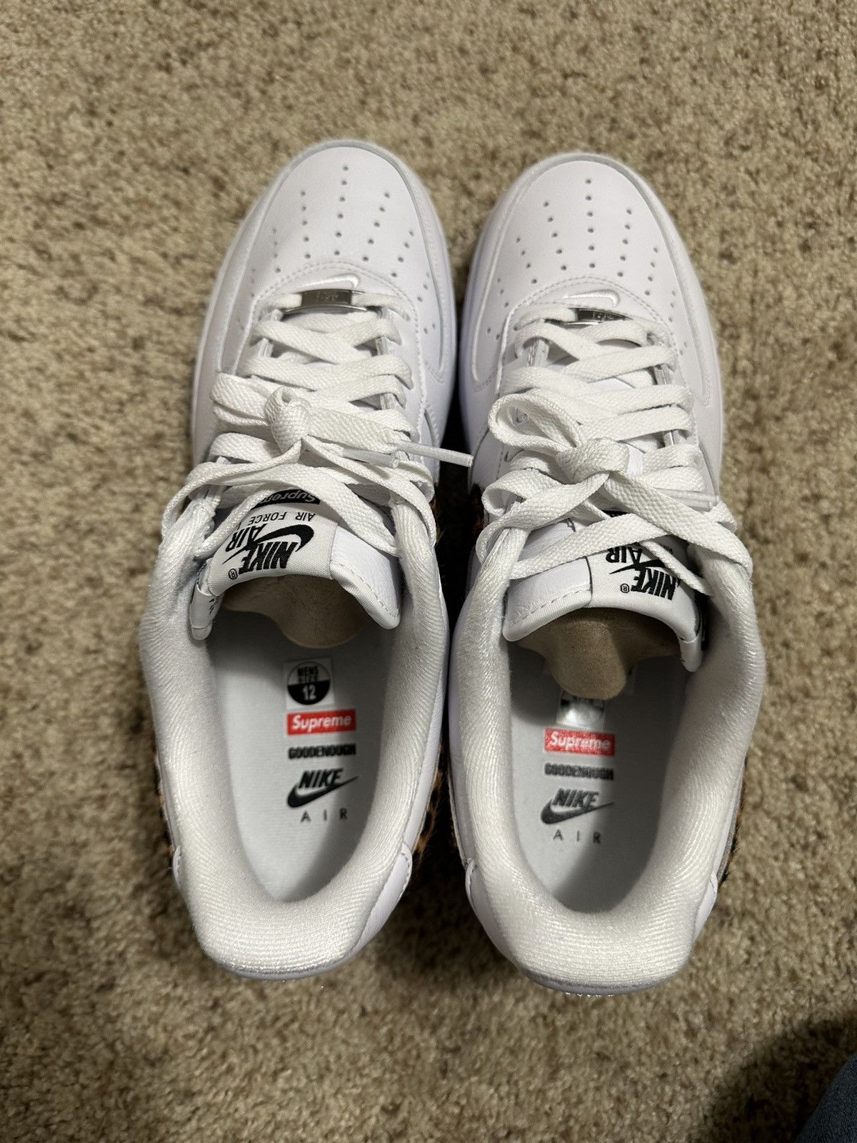 Supreme SUPREME X GOOD ENOUGH NIKE AF1 LEOPARD FUR DS SIZE 12 Size US 12 / EU 45 - 4 Thumbnail