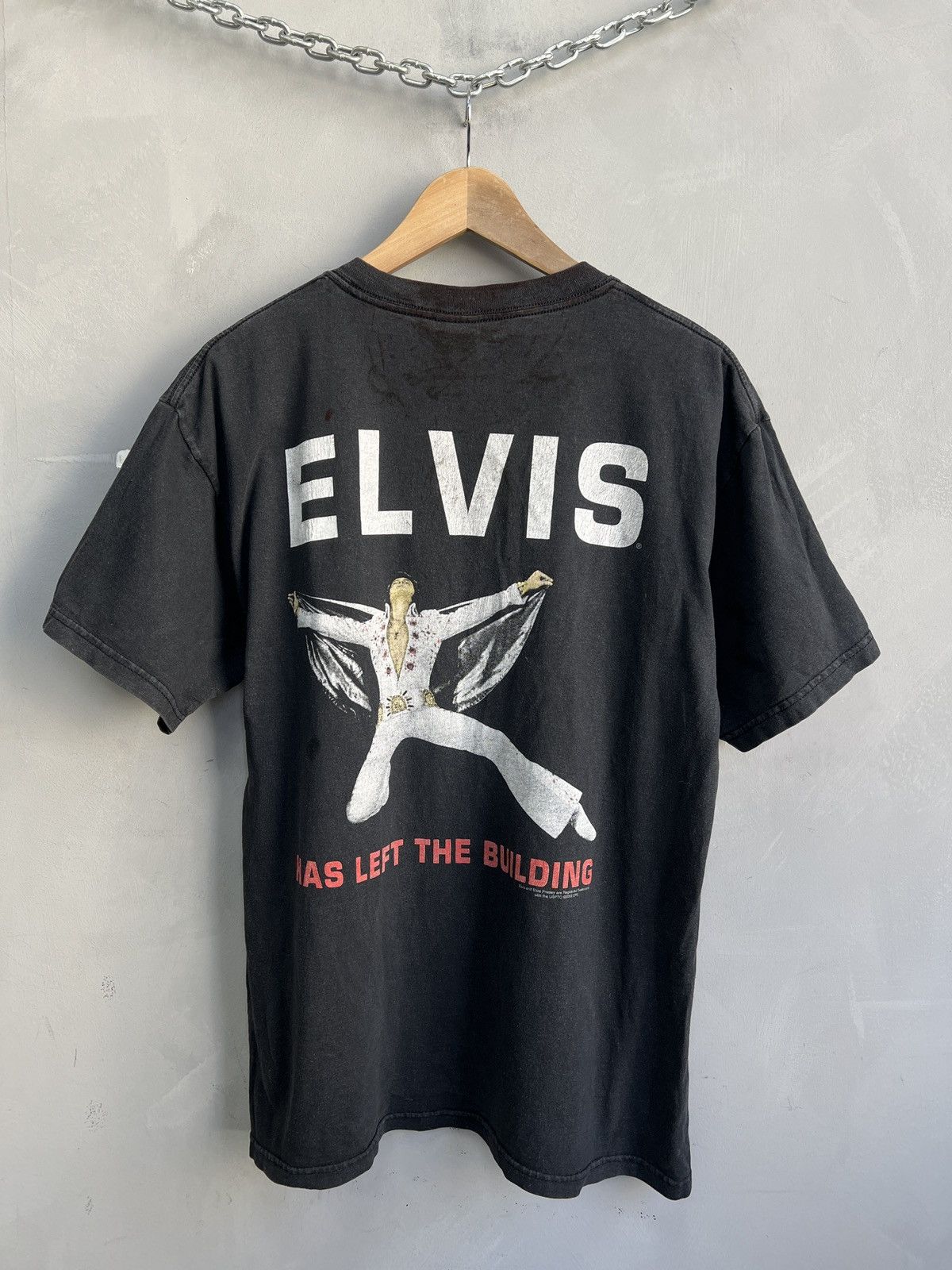 Gildan Vintage Logo Las Vegas Graphic T Shirt Elvis Presley 90s Size US L / EU 52-54 / 3 - 8 Thumbnail