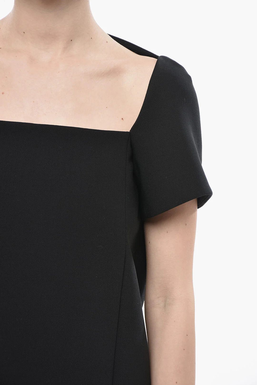 KHAITE og1mm0426 Mini Dress in Black Size S / US 4 / IT 40 - 3 Thumbnail