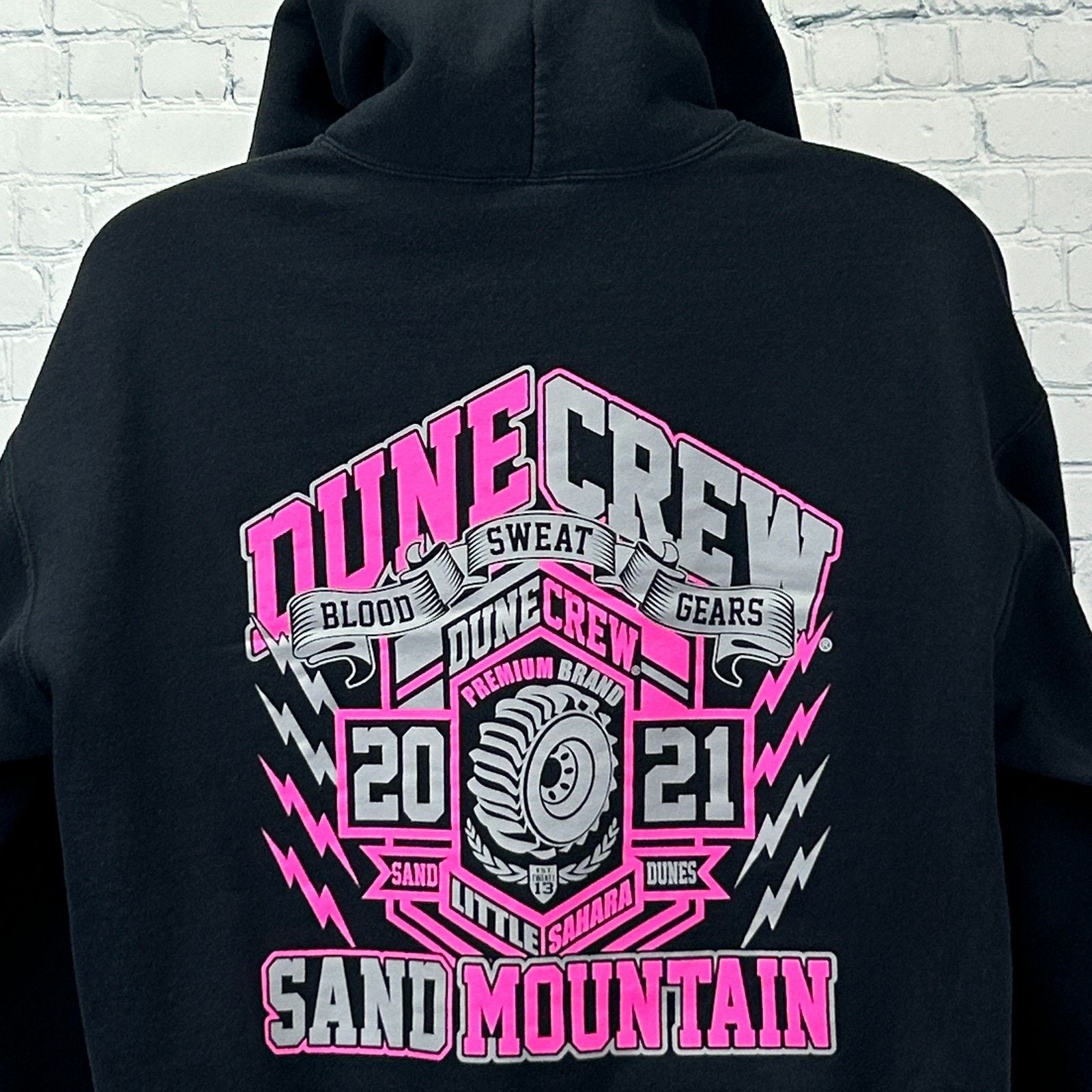 Port & Company Dune Crew Little Sahara Sand Mountain Hoodie Hooded Black XL Size US XL / EU 56 / 4 - 7 Thumbnail
