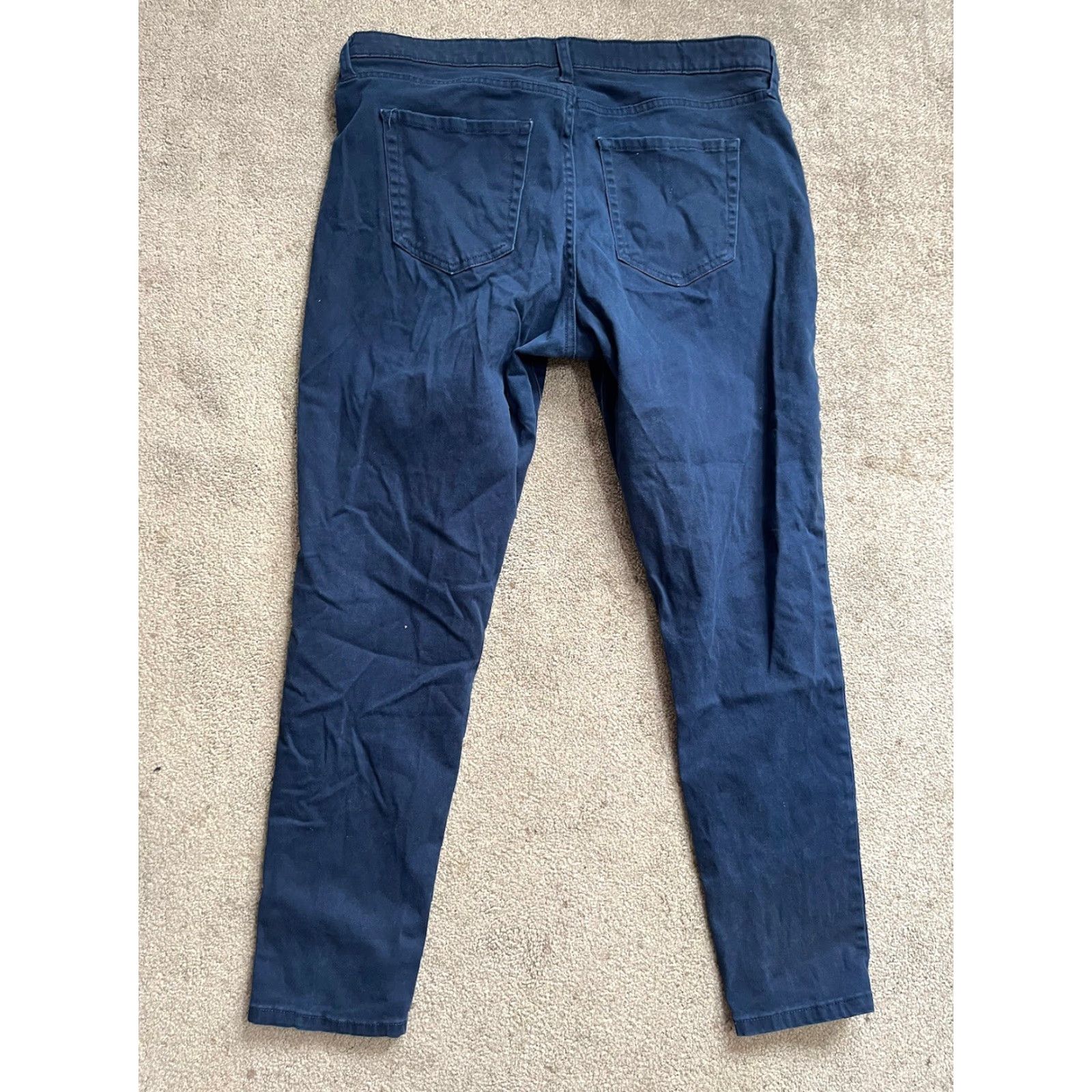 Gap Gap Always Skinny Jeans 14 Cotton Blend Stretch Navy Blue Medium Wash Jeans Womens Size 36" / US 14 / IT 50 - 3 Thumbnail