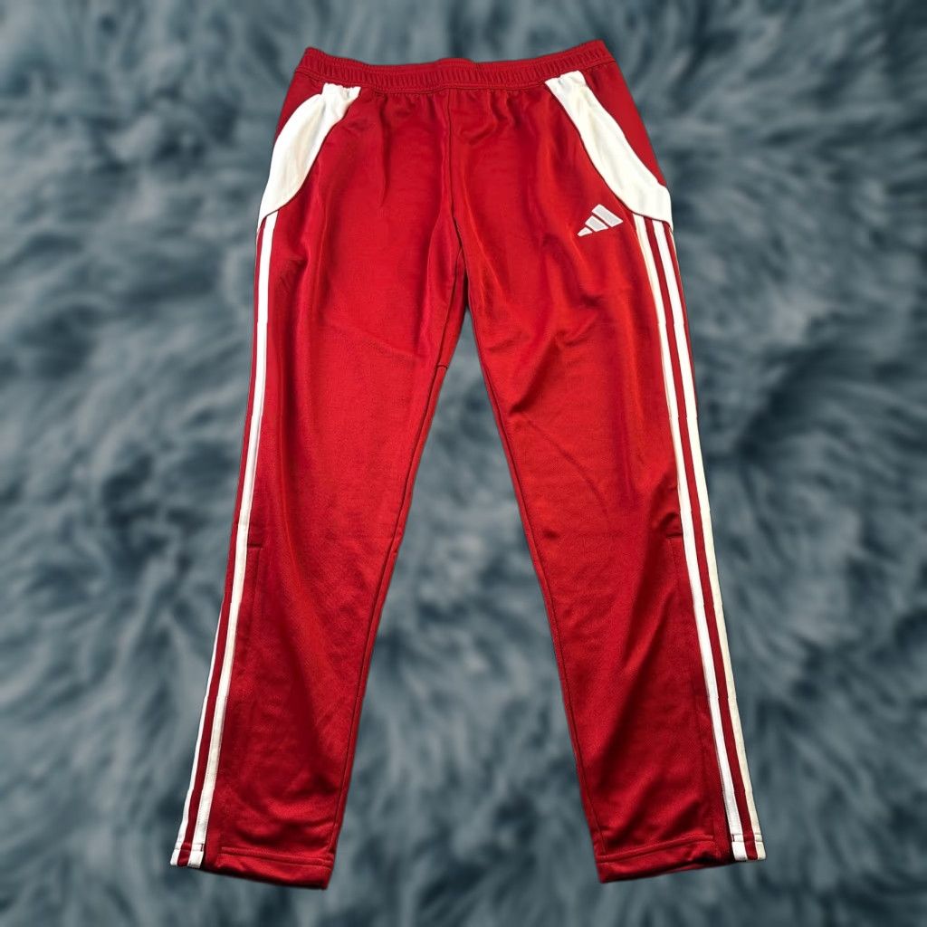 Adidas Adidas Pants Mens Large Red Tiro 24 Jogger Tapered Track Soccer Regular Fit (Inseam 29) Size US 33 - 1 Thumbnail