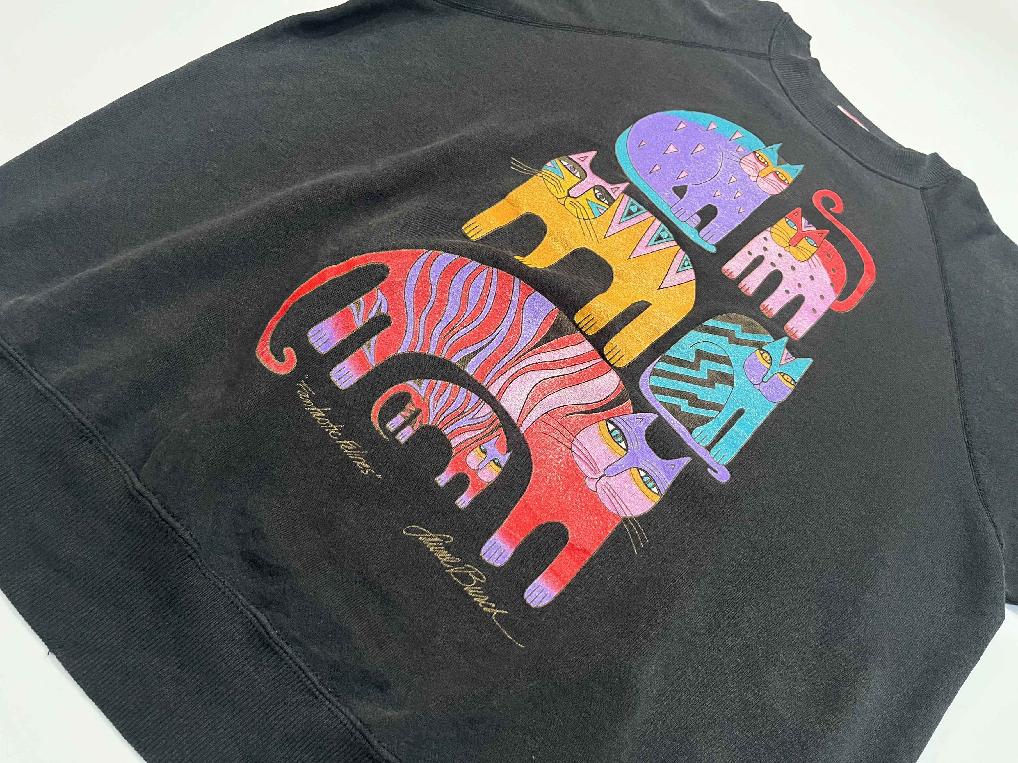 Vintage Vintage Fantastic Felines Cats Crewneck Sweatshirt Size US XL / EU 56 / 4 - 5 Thumbnail