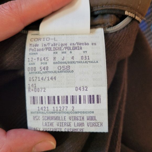 Hugo Boss Hugo Boss Vintage Brown Long Wool Cashmere Coat - Size 58 Size US XXL / EU 58 / 5 - 8 Thumbnail