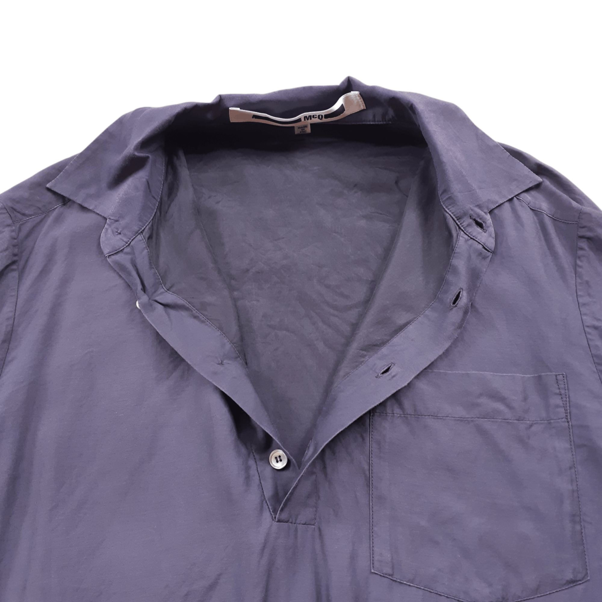 Alexander McQueen MCQ Alexander McQueen Ribbed Shirt 2015 Cupro Cotton Size US S / EU 44-46 / 1 - 4 Thumbnail