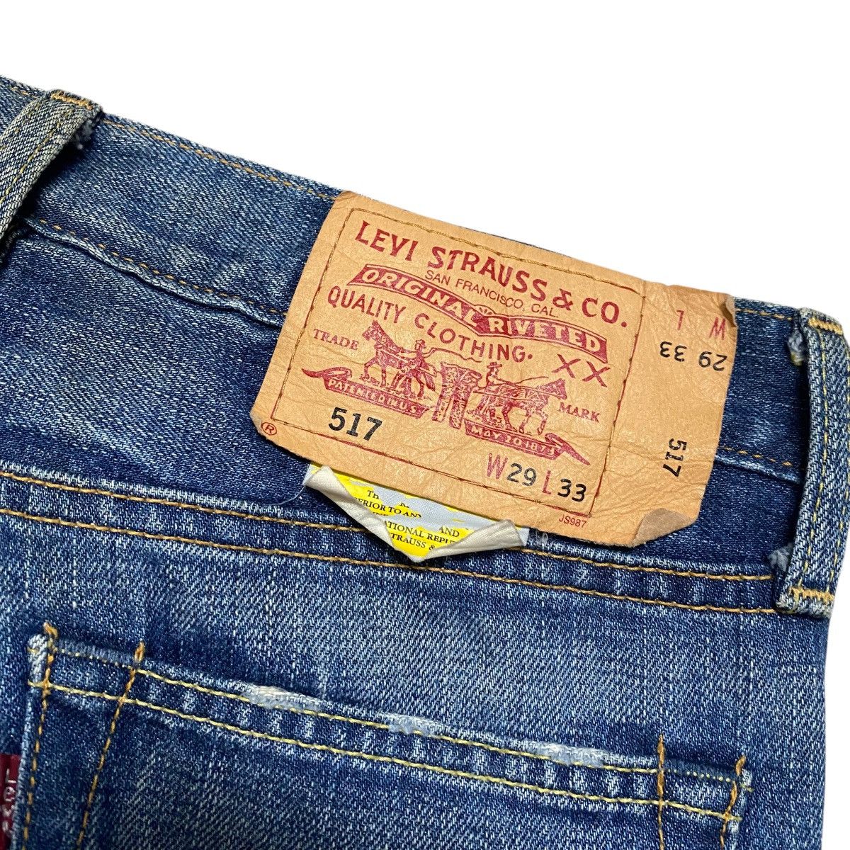 Levi's Vintage Levis 517 Flare Jeans Distressed Size US 30 / EU 46 - 13 Thumbnail
