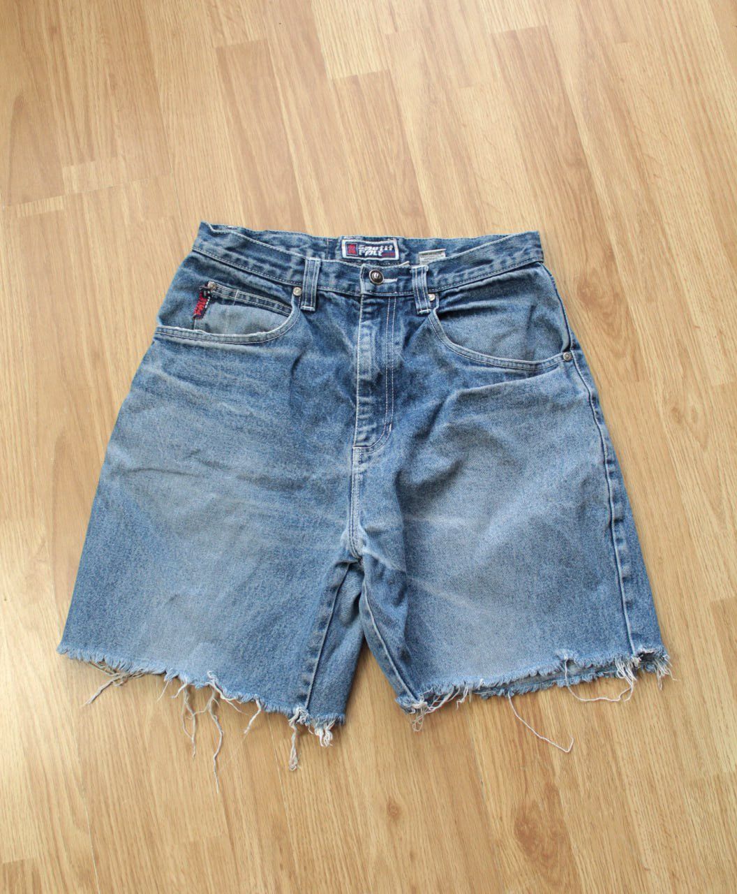 Southpole 🔥 Crazy Y2K Polar Co Southpole Logo Denim JNCO Skate Shorts Size US 32 / EU 48 - 3 Thumbnail