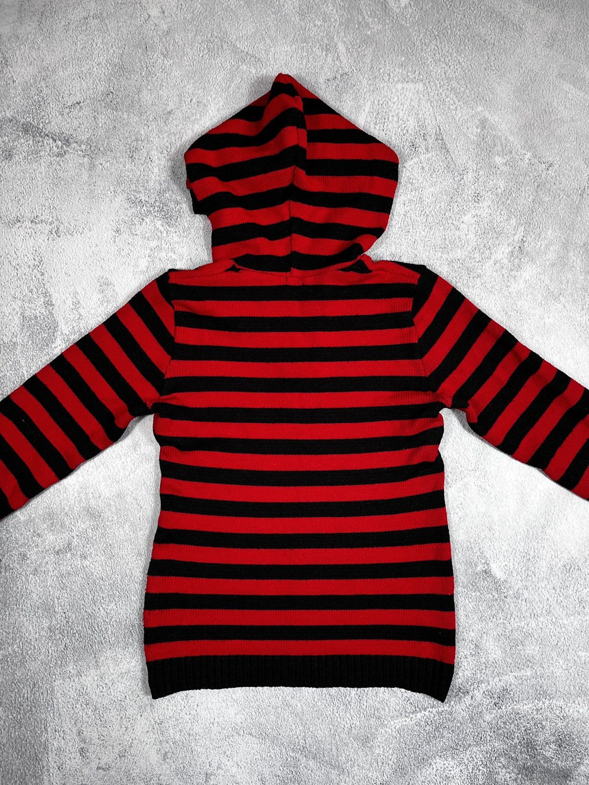 Other Vintage Y2K Japanese striped knit hoodie gothic opium S Size S / US 4 / IT 40 - 7 Thumbnail