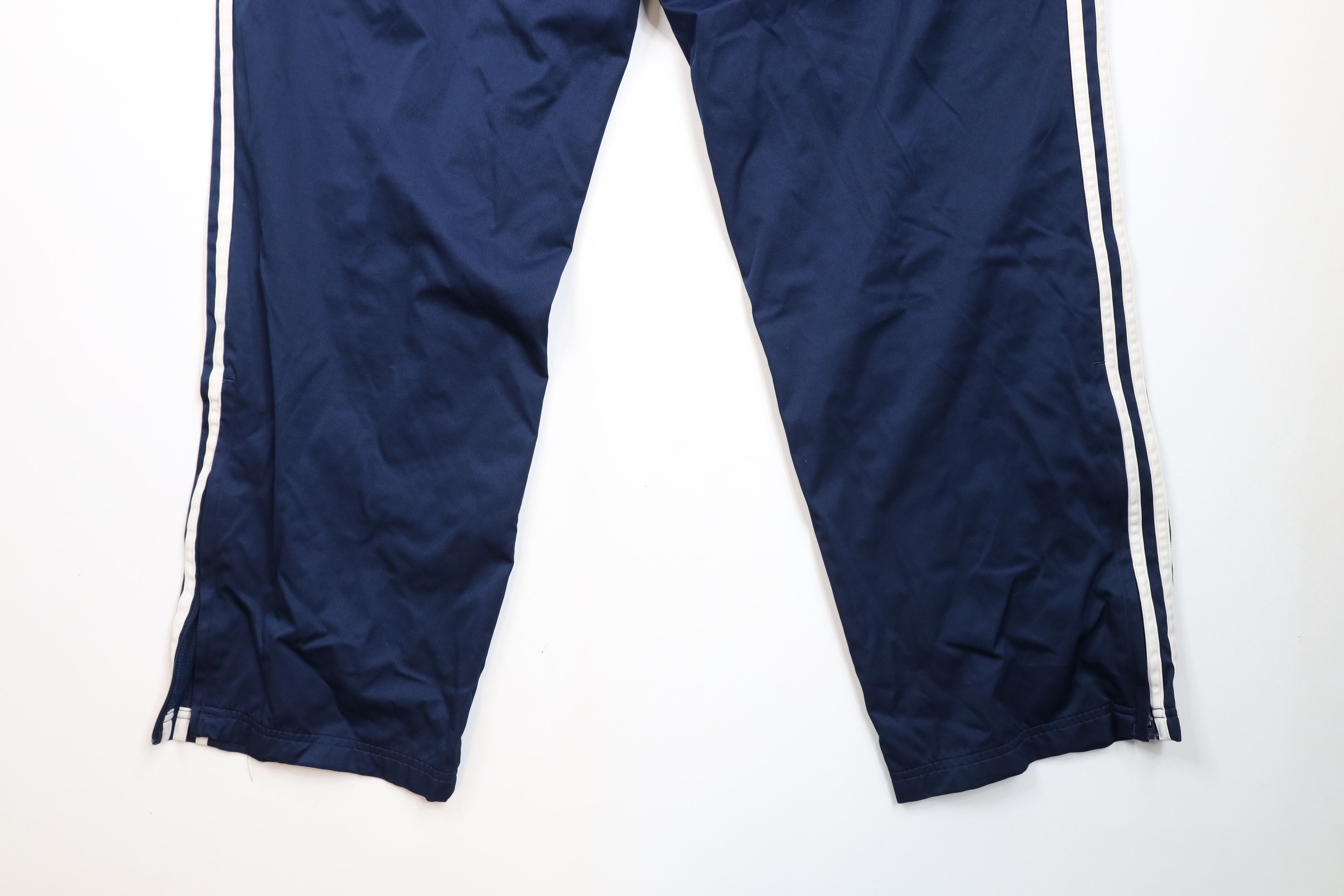 Adidas × Vintage Vintage Adidas Striped Lined Wide Leg Windbreaker Rain Pants Size US 40 / EU 56 - 12 Thumbnail