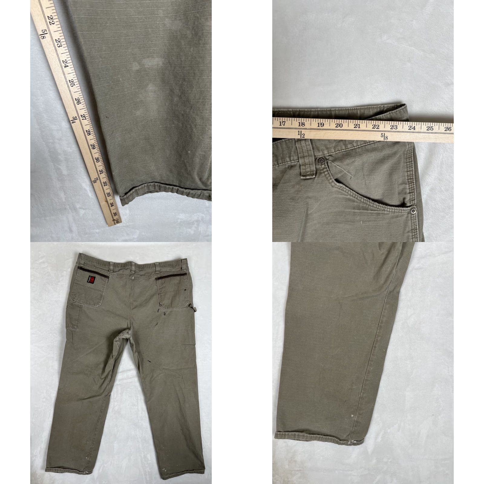 Wrangler Wrangler Riggs Workwear Pants Mens 44x34 Green Carpenter Utility Ripstop Read Size US 44 / EU 60 - 8 Thumbnail