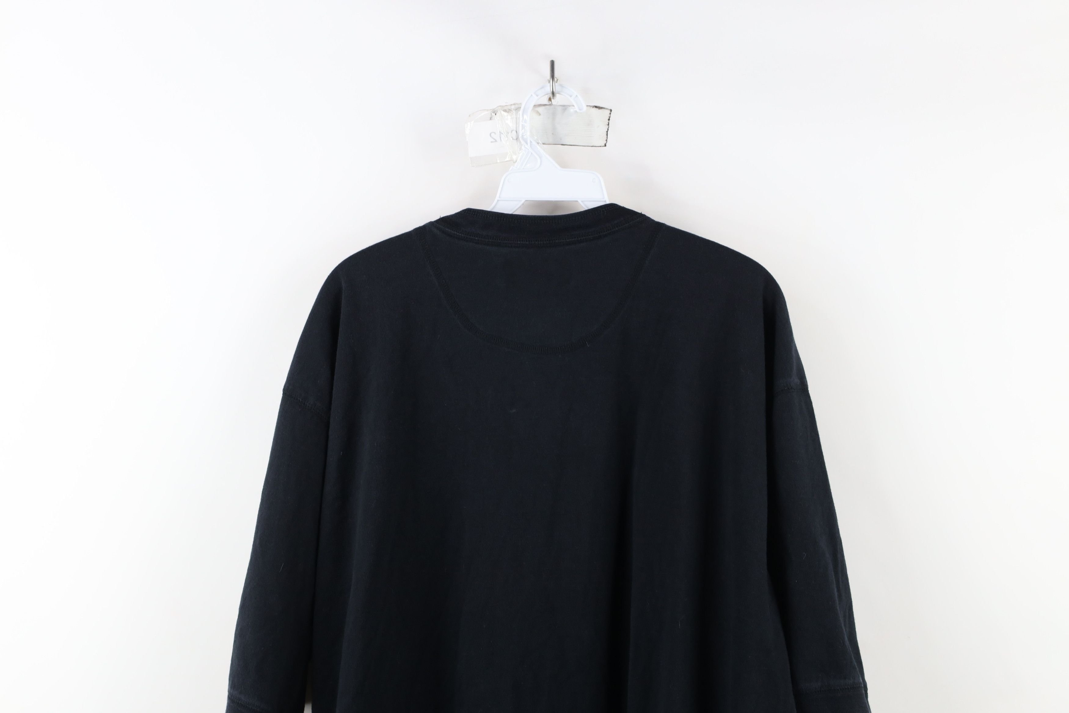 Vintage Vintage 90s Streetwear Short Sleeve Henley T-Shirt Black Size US XL / EU 56 / 4 - 11 Thumbnail