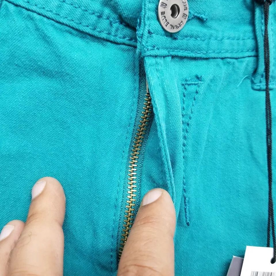 Other Royal Blue Shorts Mens 36 Chino Pockets Slim Casual Cotton Size US 36 / EU 52 - 6 Thumbnail