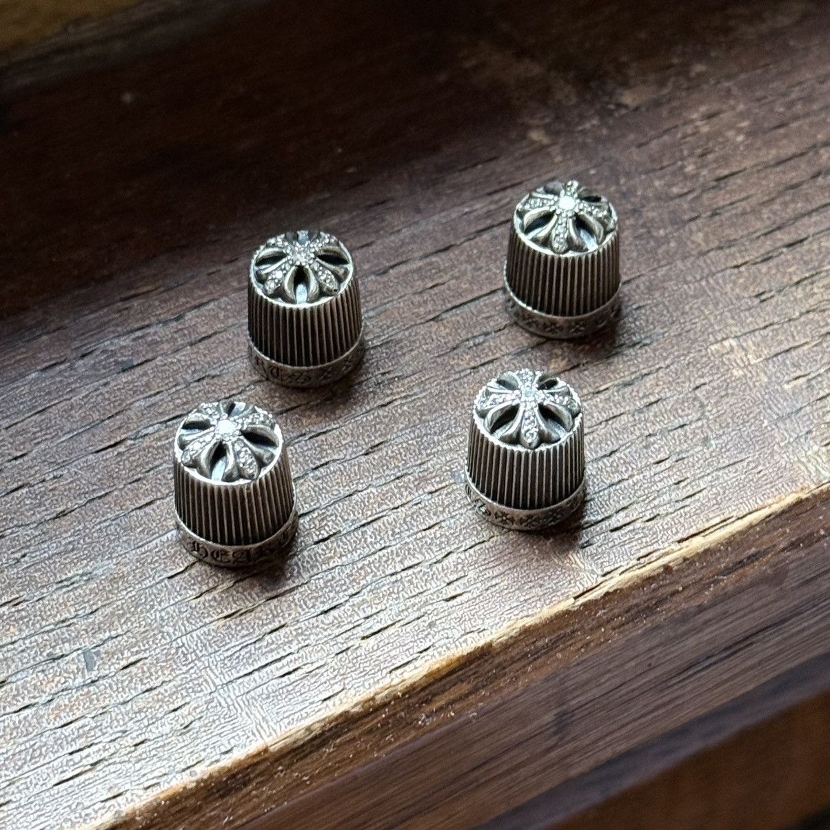 Chrome Hearts Chrome Hearts Factory Pave Tire Valve Caps Size ONE SIZE - 4 Thumbnail