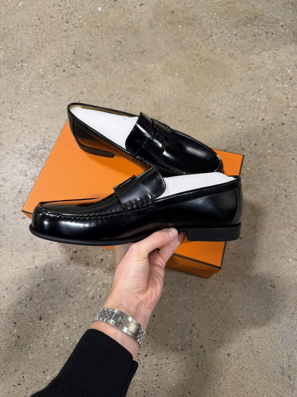 Hermes Hermes Paris Luc Leather Loafer NEW 1300$ Size US 9 / EU 42 - 5 Thumbnail