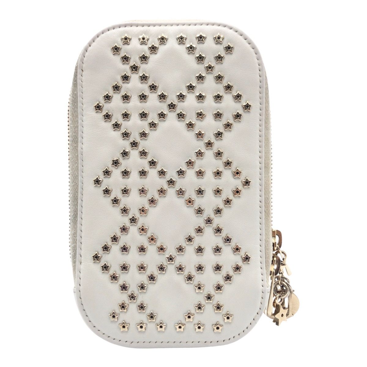 Dior Dior Dior Leather Lady Dior 2way Phone Pouch S0872BNHB Leather Phonecase S0872BNHB Size ONE SIZE - 1 Thumbnail