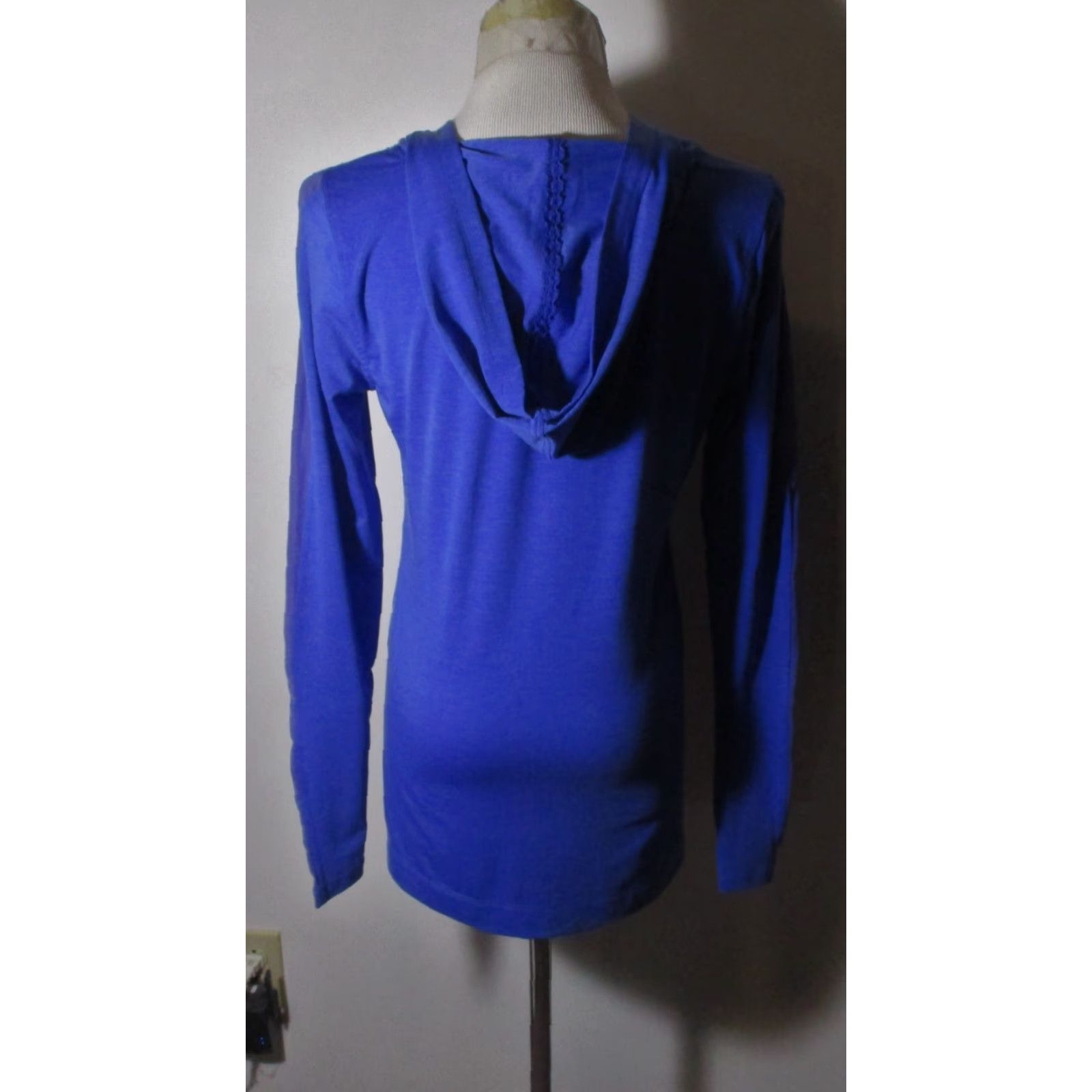 Nanette Lepore NANETTE LEPORE Blue Lyocell Blend Rope Tie Hoodie Women's S/P Size S / US 4 / IT 40 - 5 Thumbnail