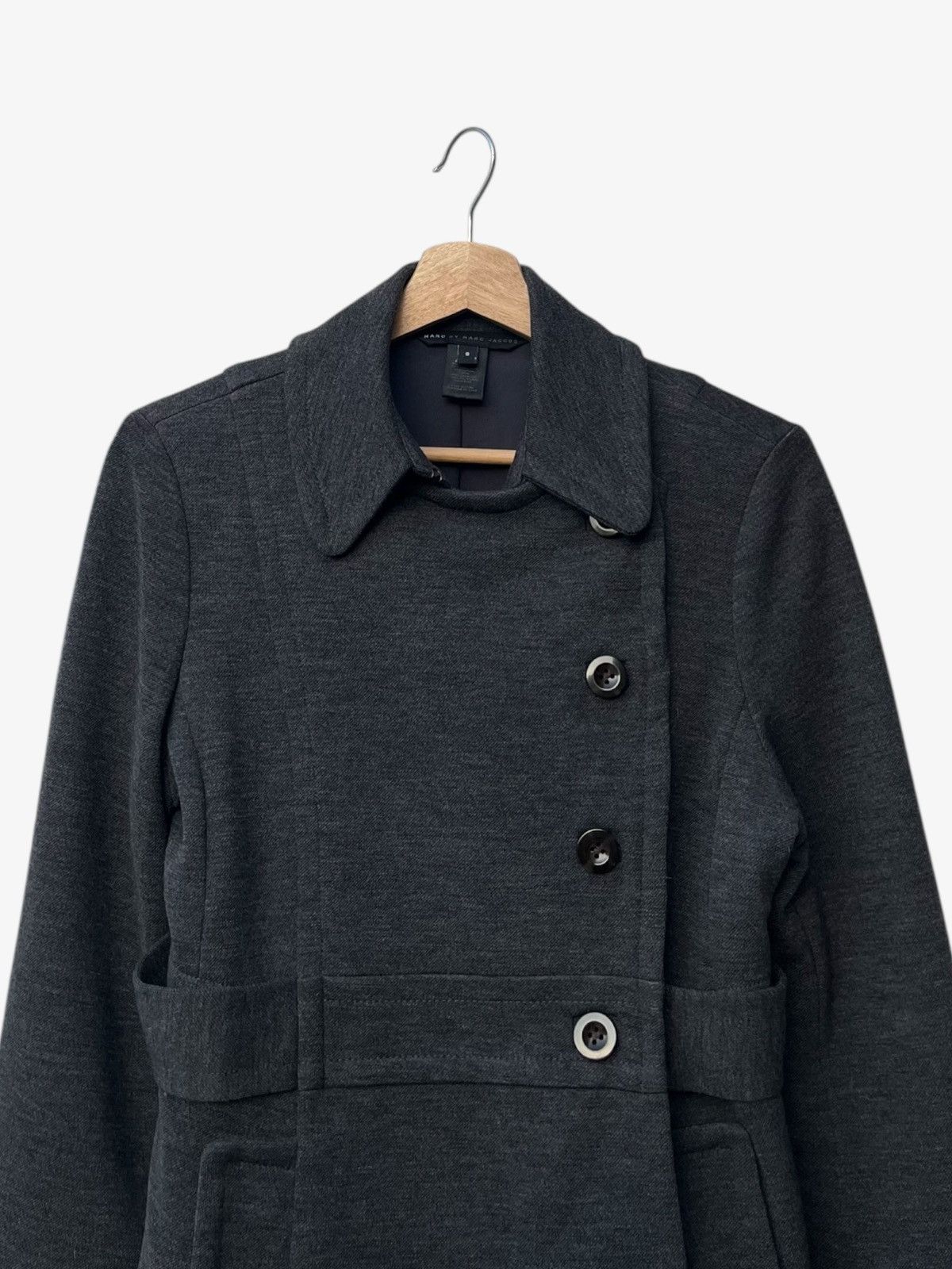 Marc by Marc Jacobs Marc by Marc Jacobs Fitted Double-Breasted Wool Blend Jacket Size S / US 4 / IT 40 - 9 Thumbnail