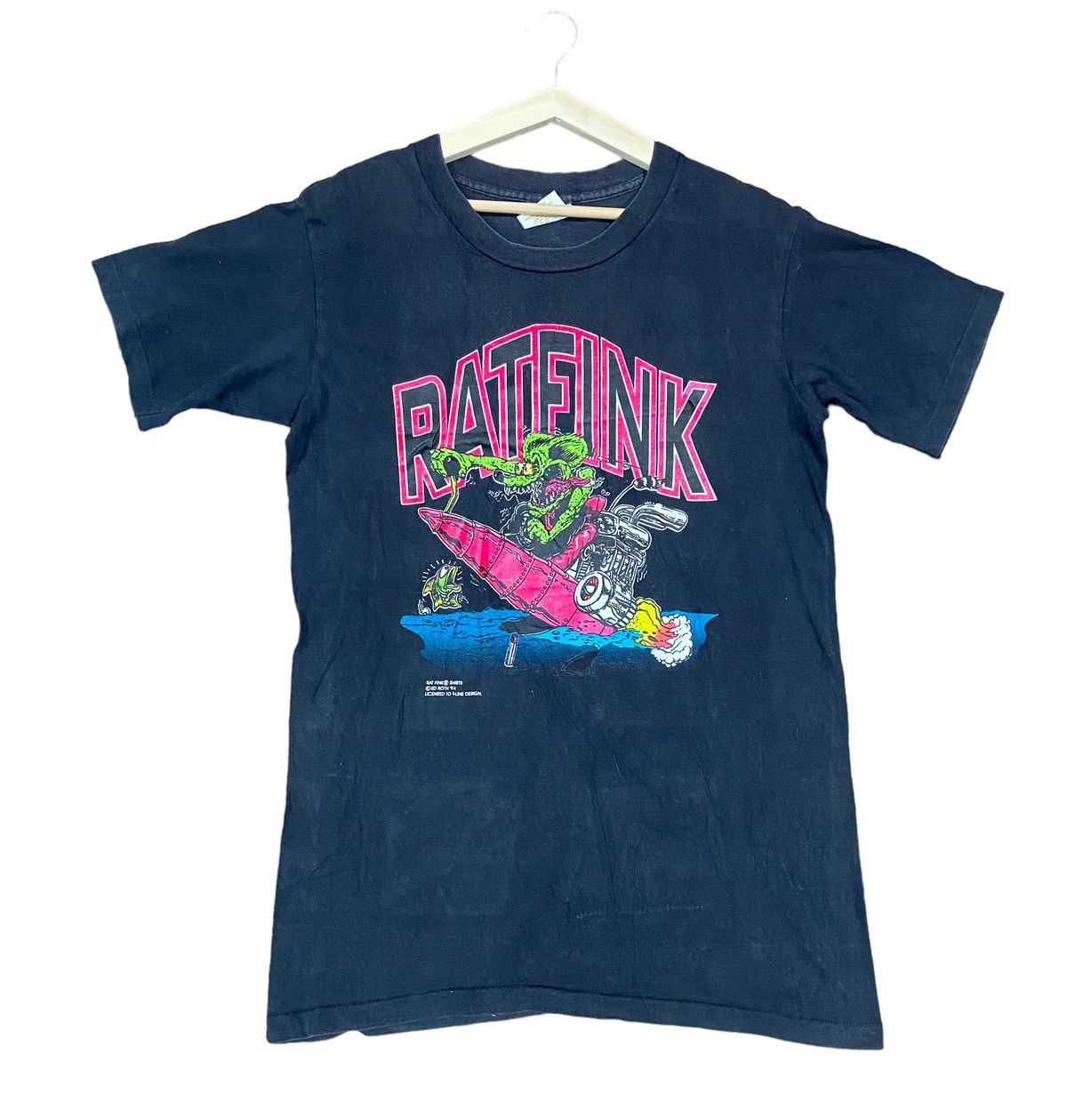 Band Tees × Vintage Vintage Printed Rat Fink Tee Shirt Size US S / EU 44-46 / 1 - 1 Thumbnail