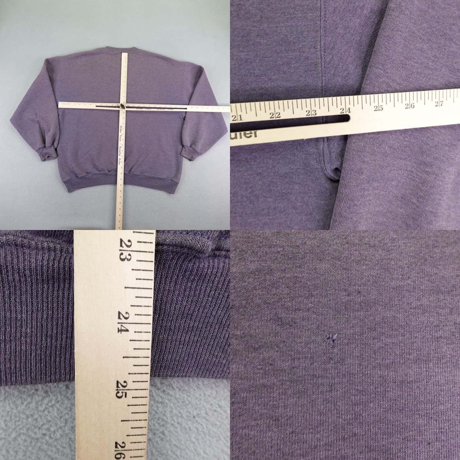 Jerzees VINTAGE United States Navy Sweatshirt Mens XL Purple North Island Sweatshirt 80s Jerzees Pullover Crew Neck Cotton Polyester Fleece Logo Navy Wool? Size US XL / EU 56 / 4 - 8 Thumbnail
