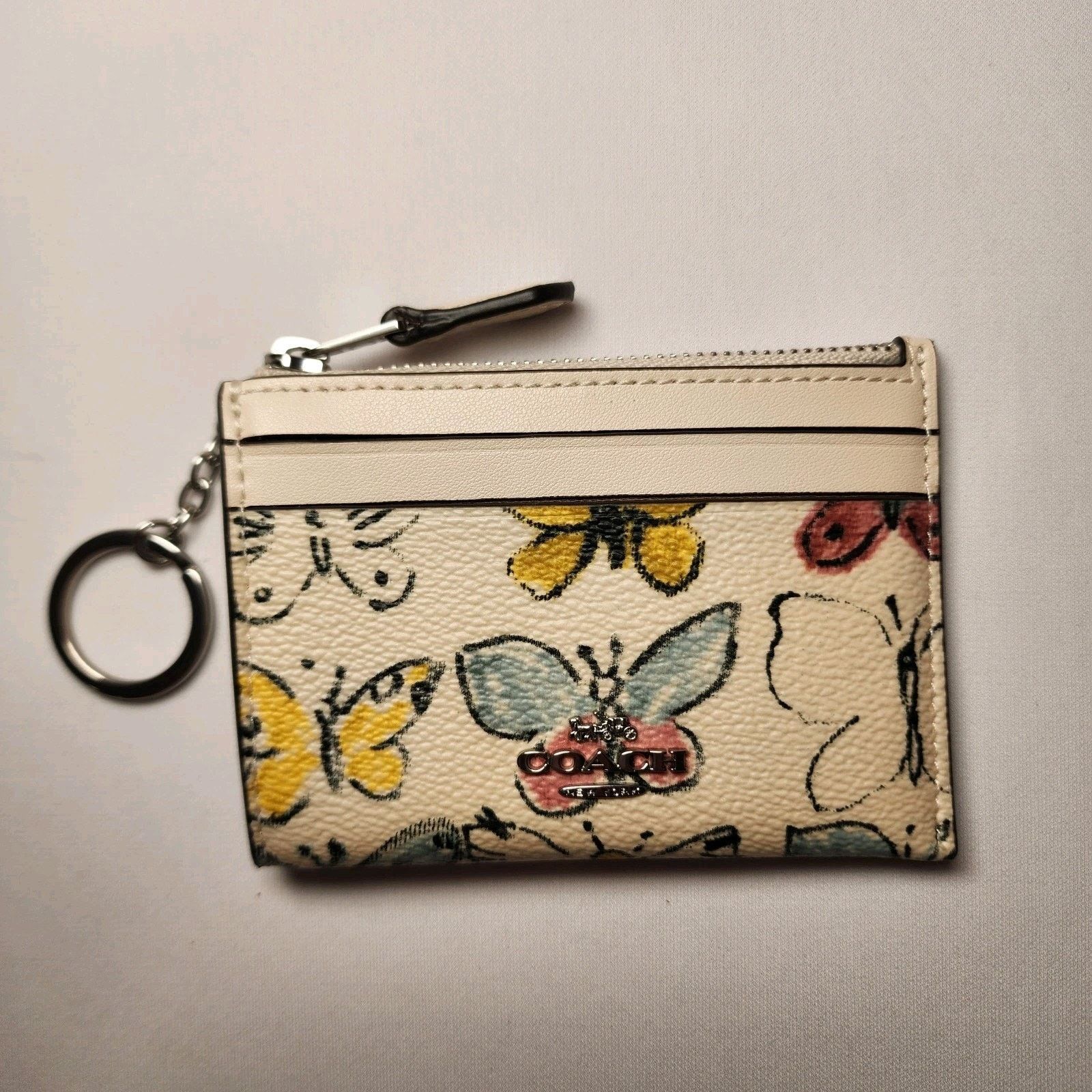 Coach NWT COACH CAR22 Mini Skinny Id Case With Butterfly Print v1 Size ONE SIZE - 1 Thumbnail