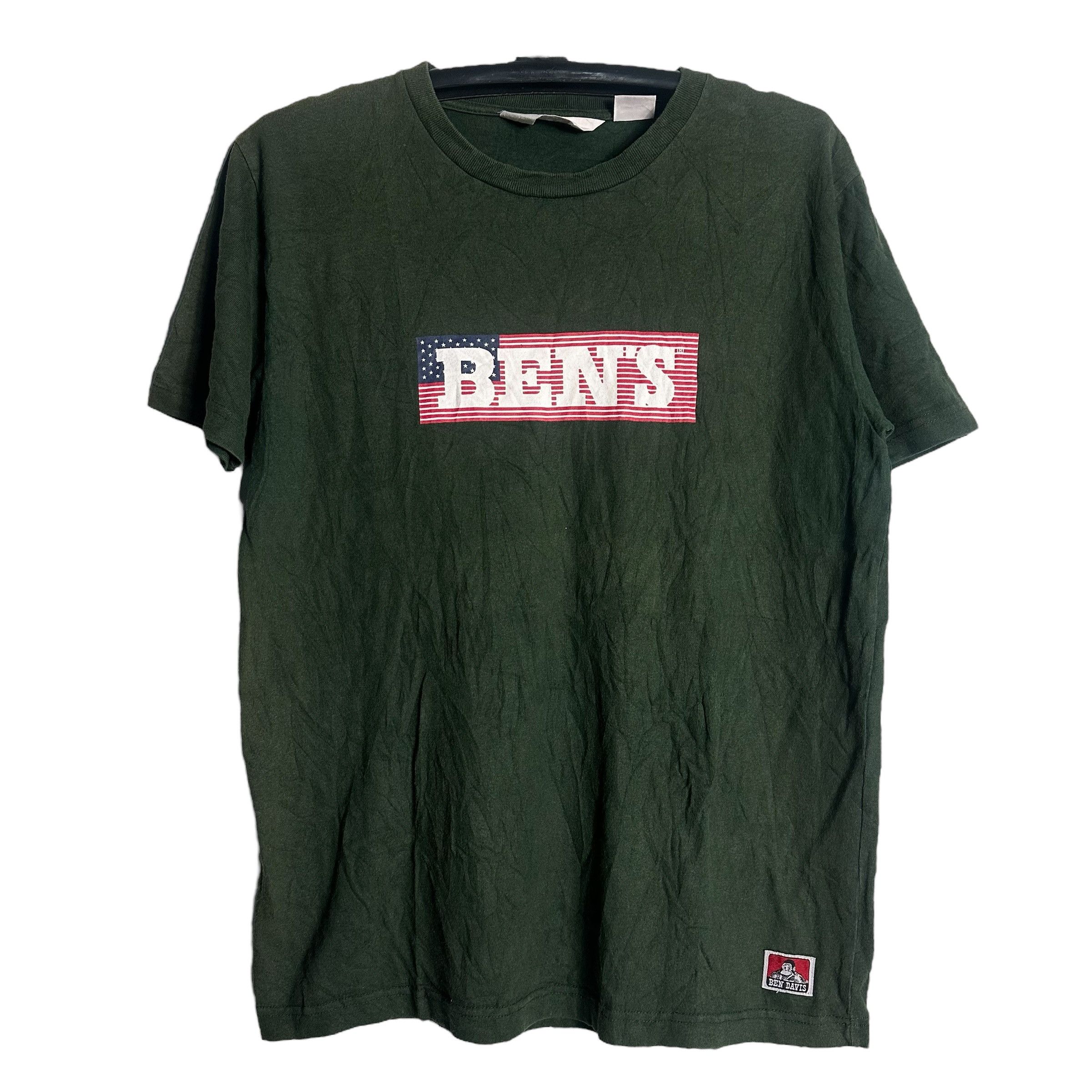 Ben Davis 🔥RARE🔥Vintage Ben Davis USA Flag Spellout T-shirt Size US M / EU 48-50 / 2 - 1 Thumbnail
