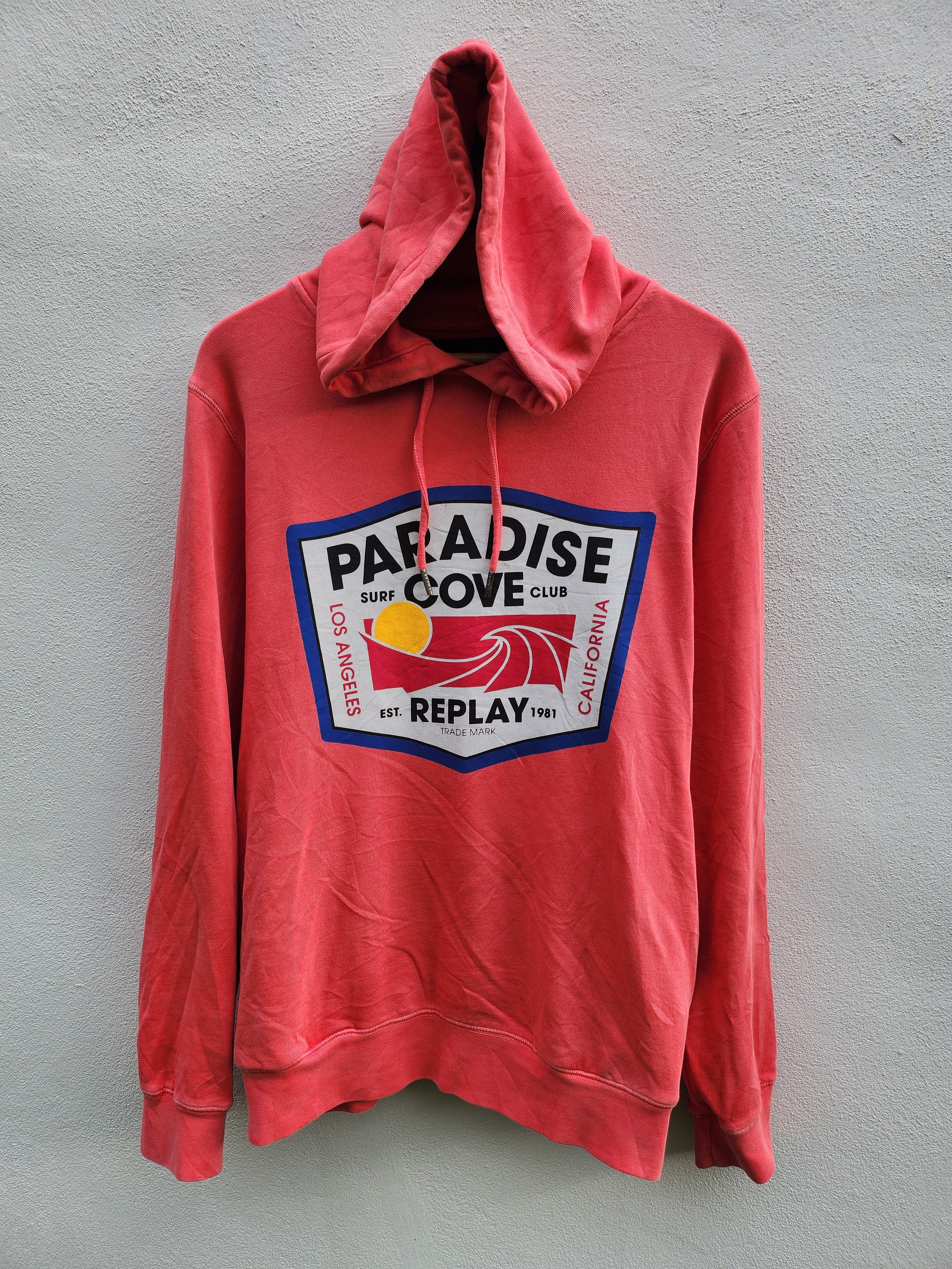 Japanese Brand 💥Replay Paradise Cove LA, Ca Sweater Hoodie Size US L / EU 52-54 / 3 - 1 Thumbnail