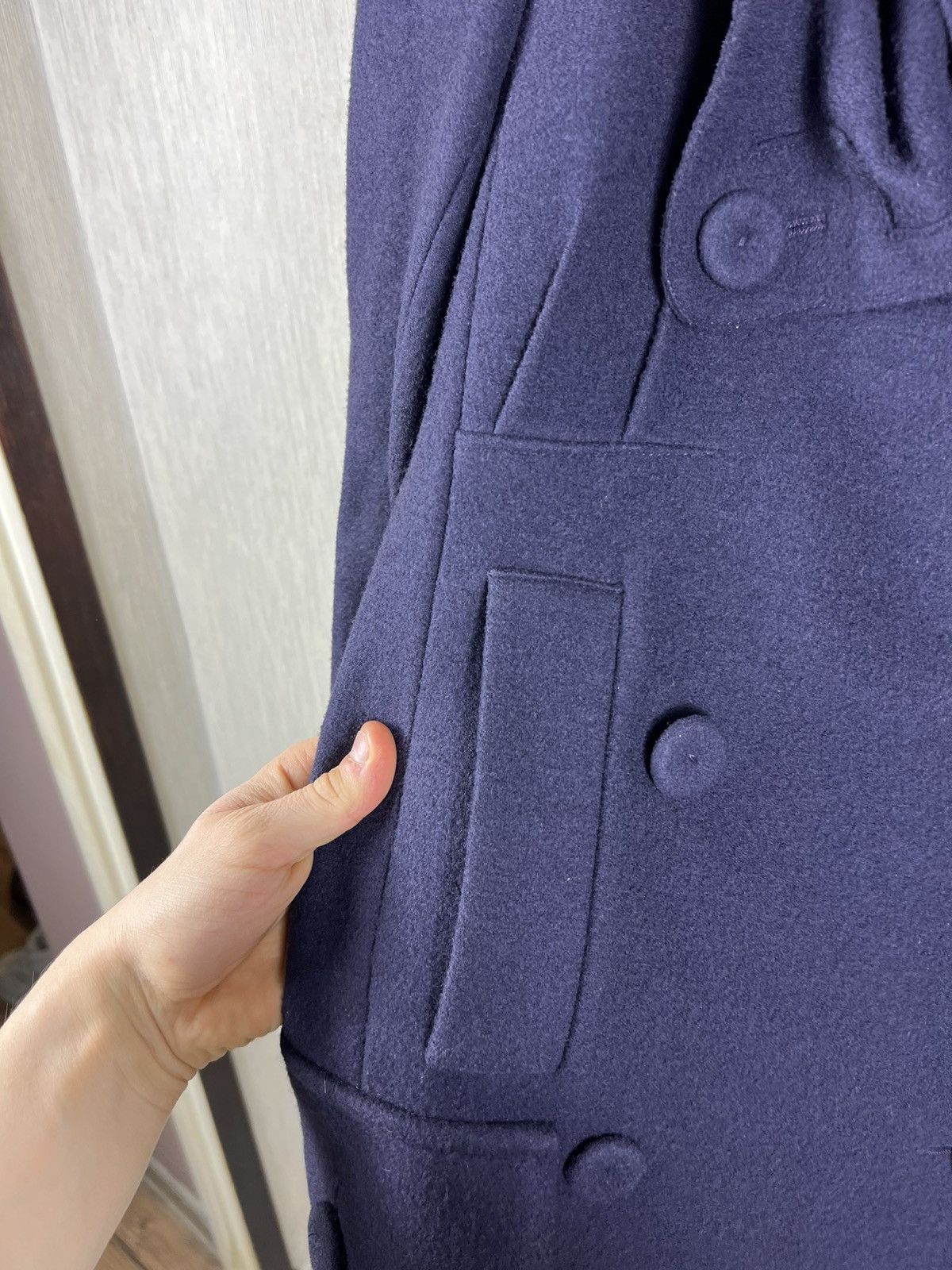Sonia Rykiel Sonia Rykiel Paris wool double breasted navy coat casual Size M / US 6-8 / IT 42-44 - 11 Thumbnail