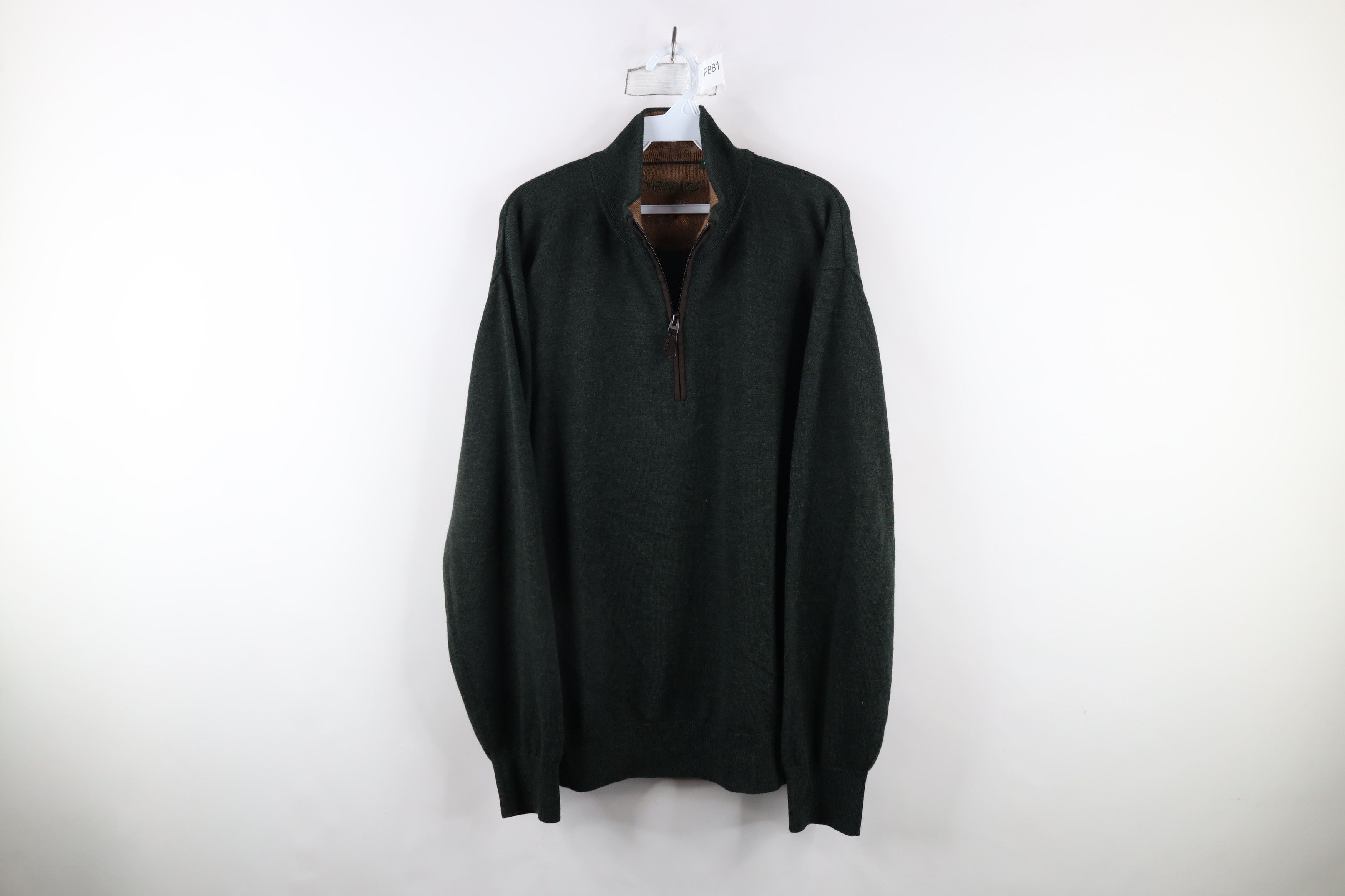 Orvis Vintage Wool Green Pullover store Sweater