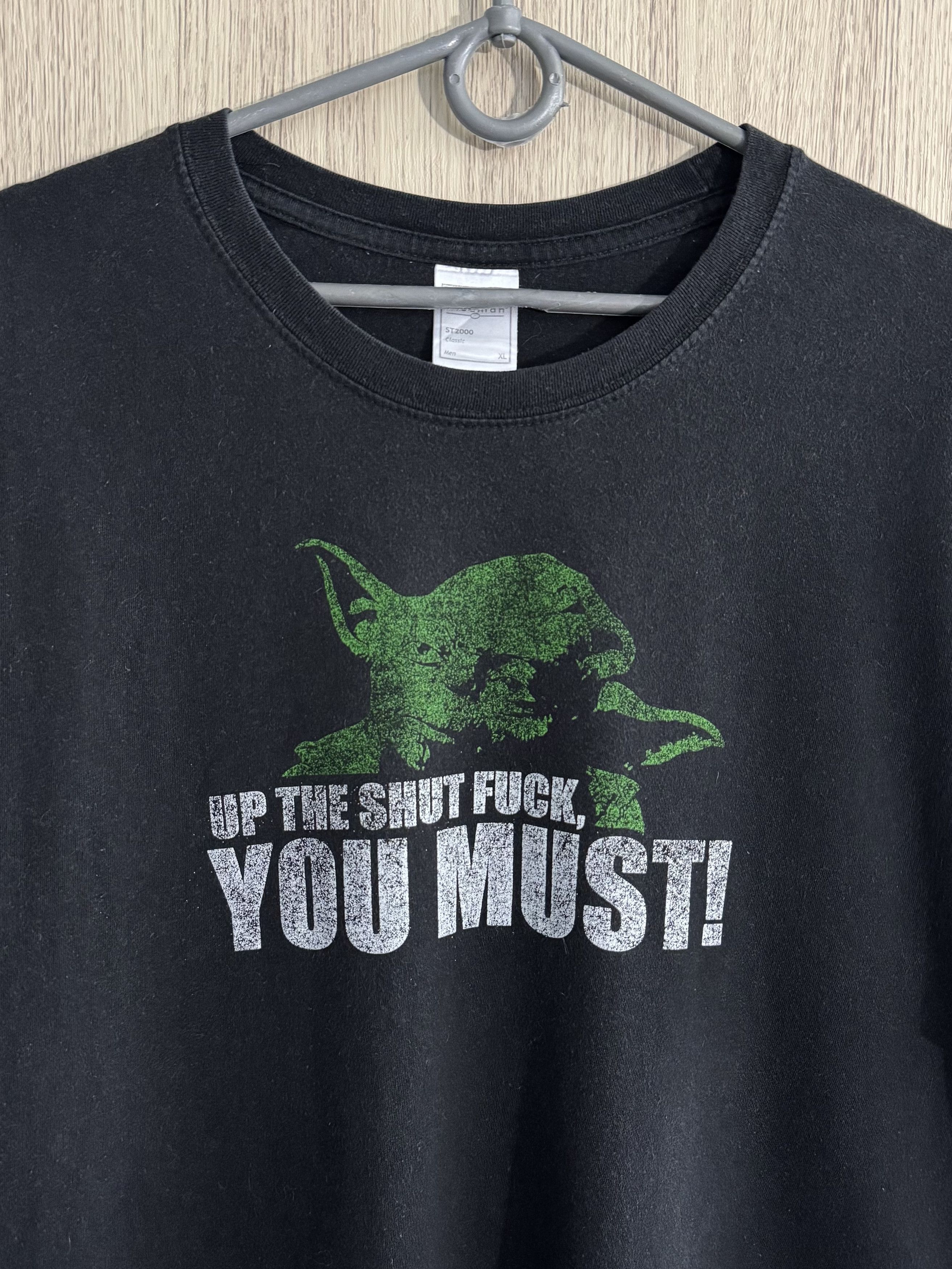 Vintage Vintage Star Wars Yoda humor t-shirt tee y2k Size US XL / EU 56 / 4 - 2 Thumbnail