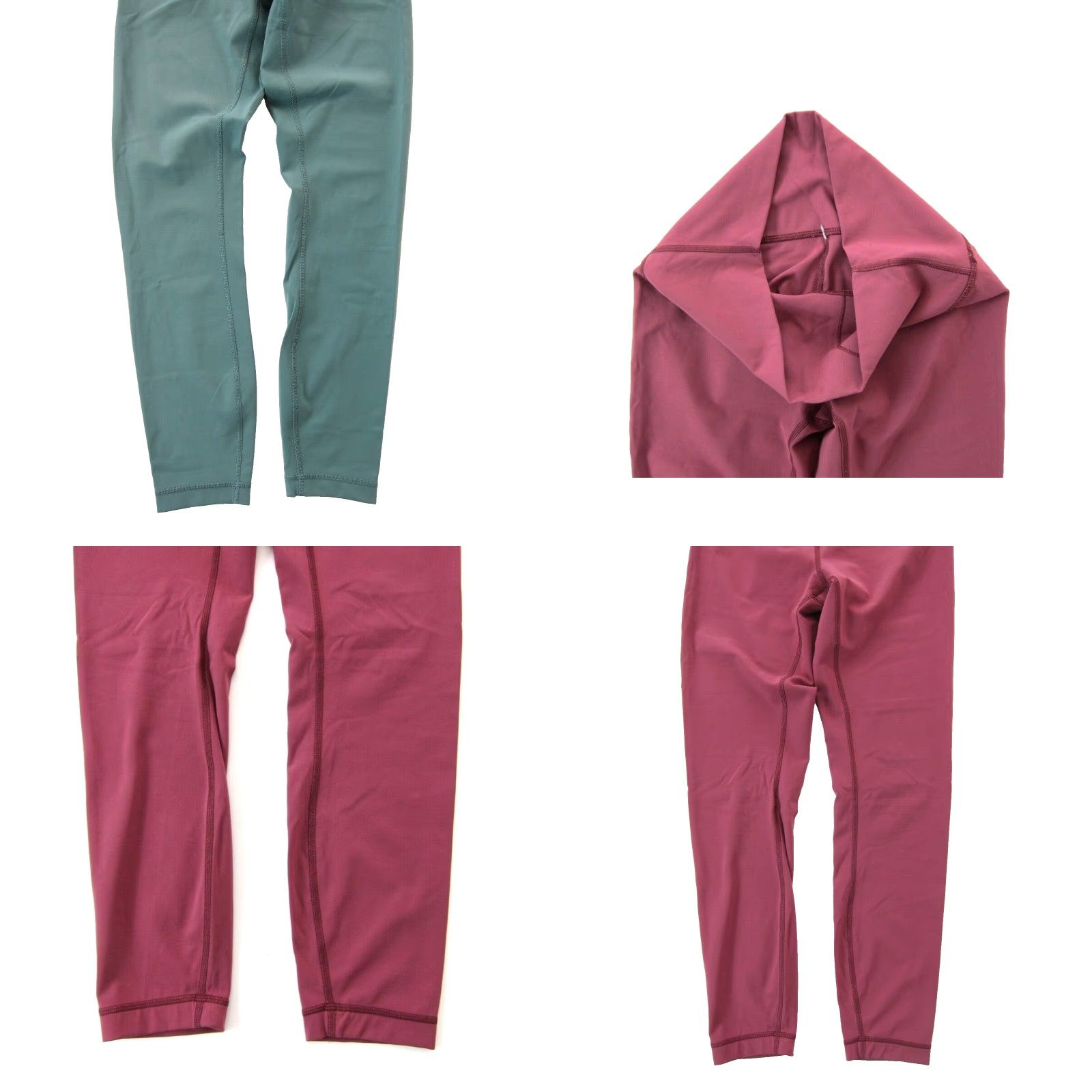 Lululemon Lululemon Green Pink Stretch Yoga Workout Leisure Skinny Legging Pants Women 6 Size 28" / US 6 / IT 42 - 8 Thumbnail